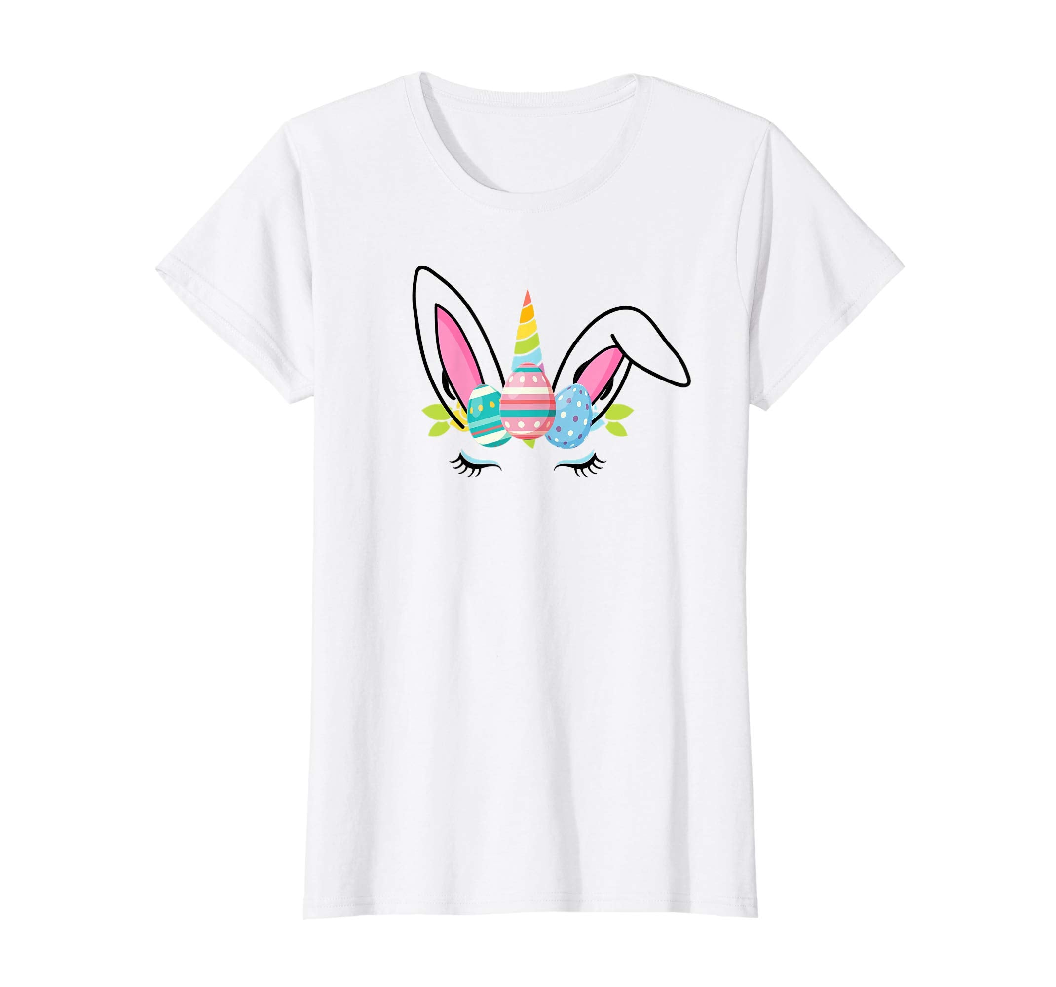 Cute Unicorn face Easter T-Shirt Easter Bunny bunnicorn gift