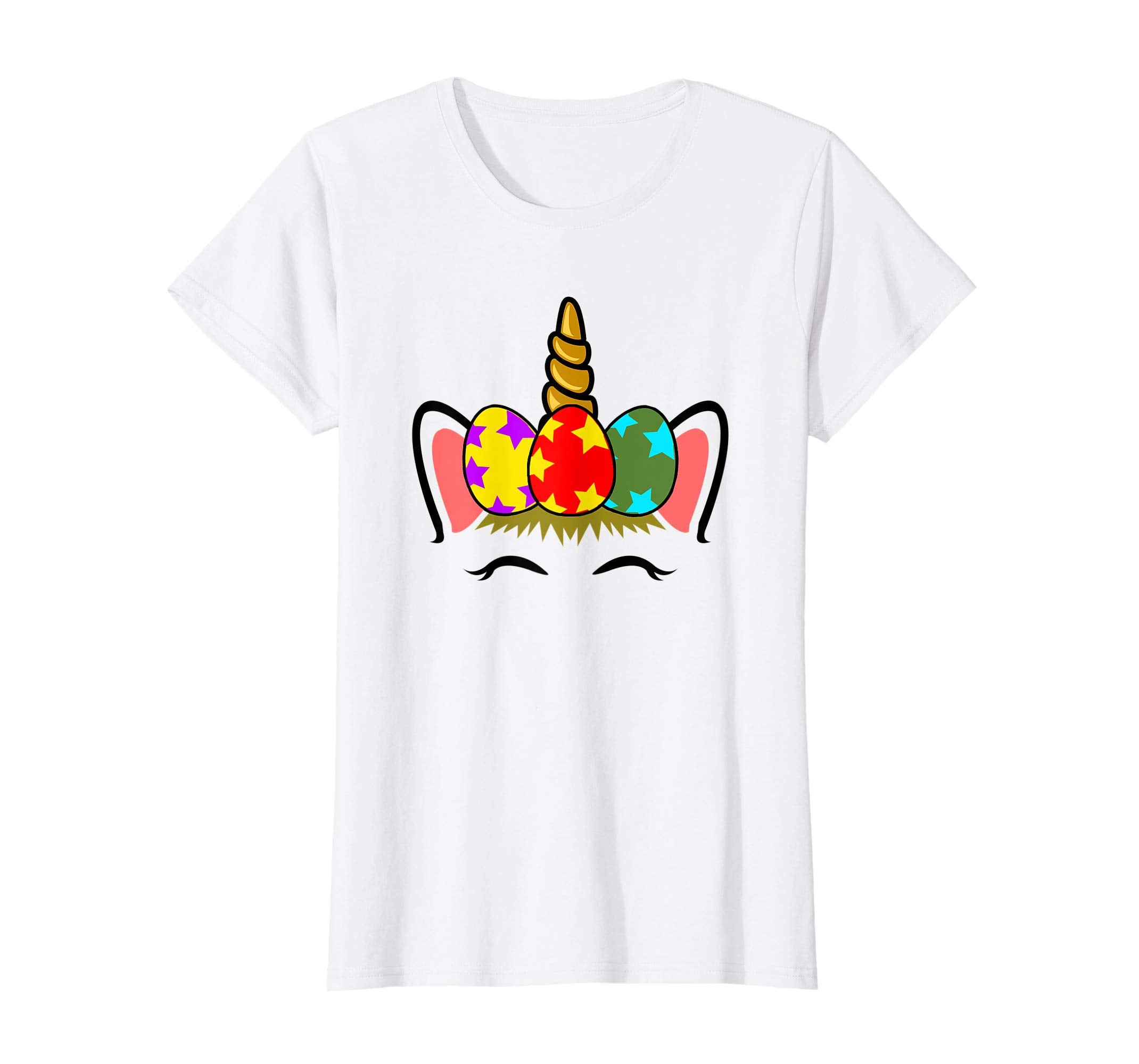 Easter Unicorn Girl Shirt | Cute Easter Painted Eggs Gift