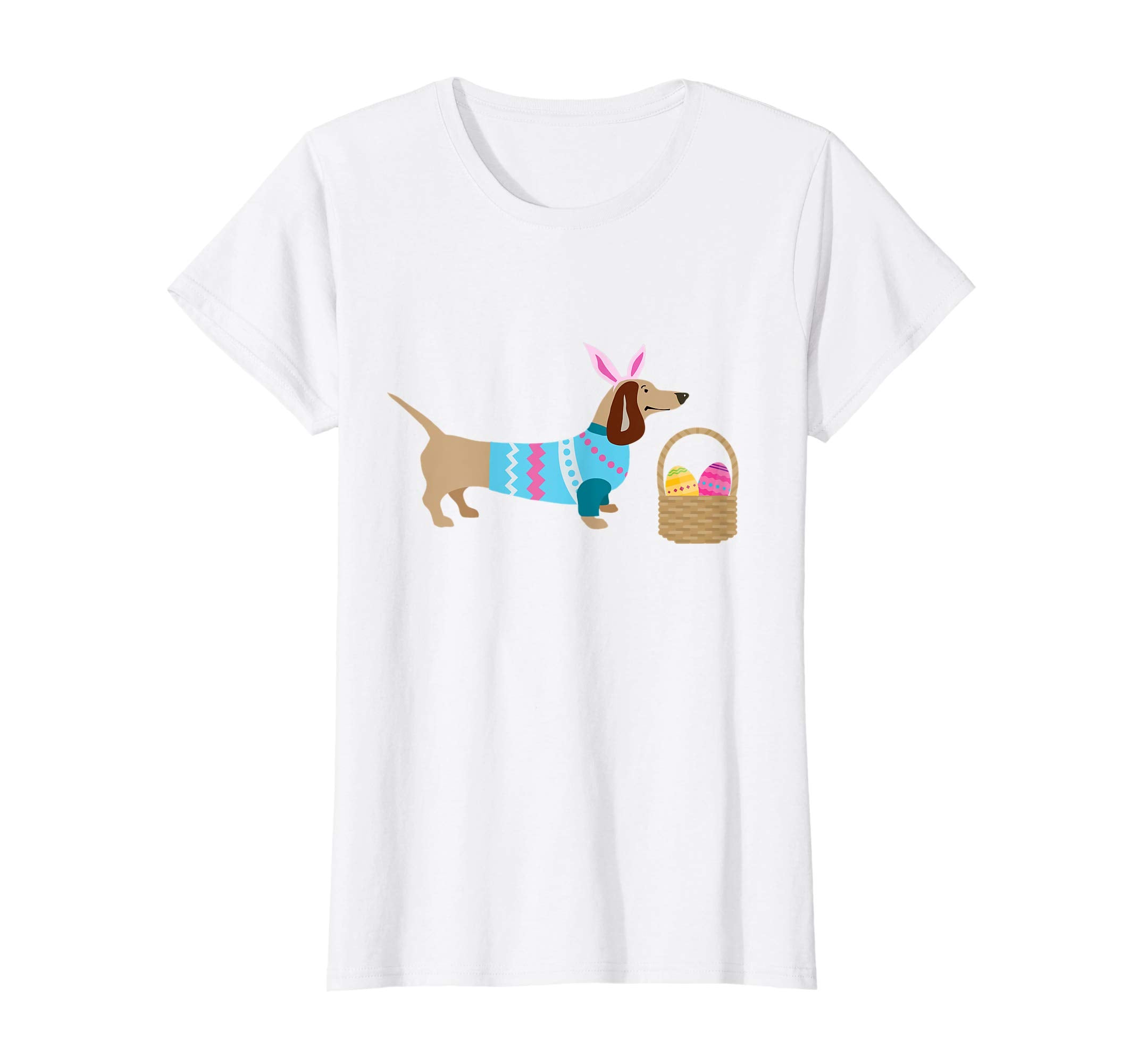 Weiner Daschund Easter T-shirt Doxie in Dog Dress