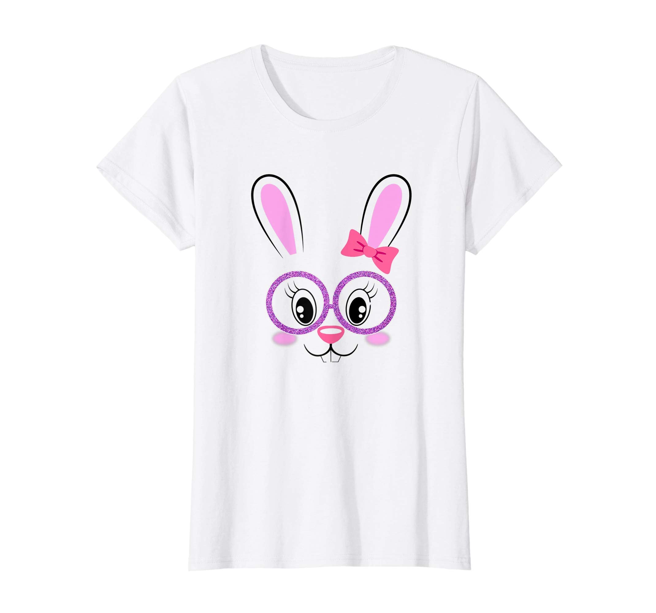 Easter Bunny Shirt Funny Happy Easter Girl bunny Face Gift