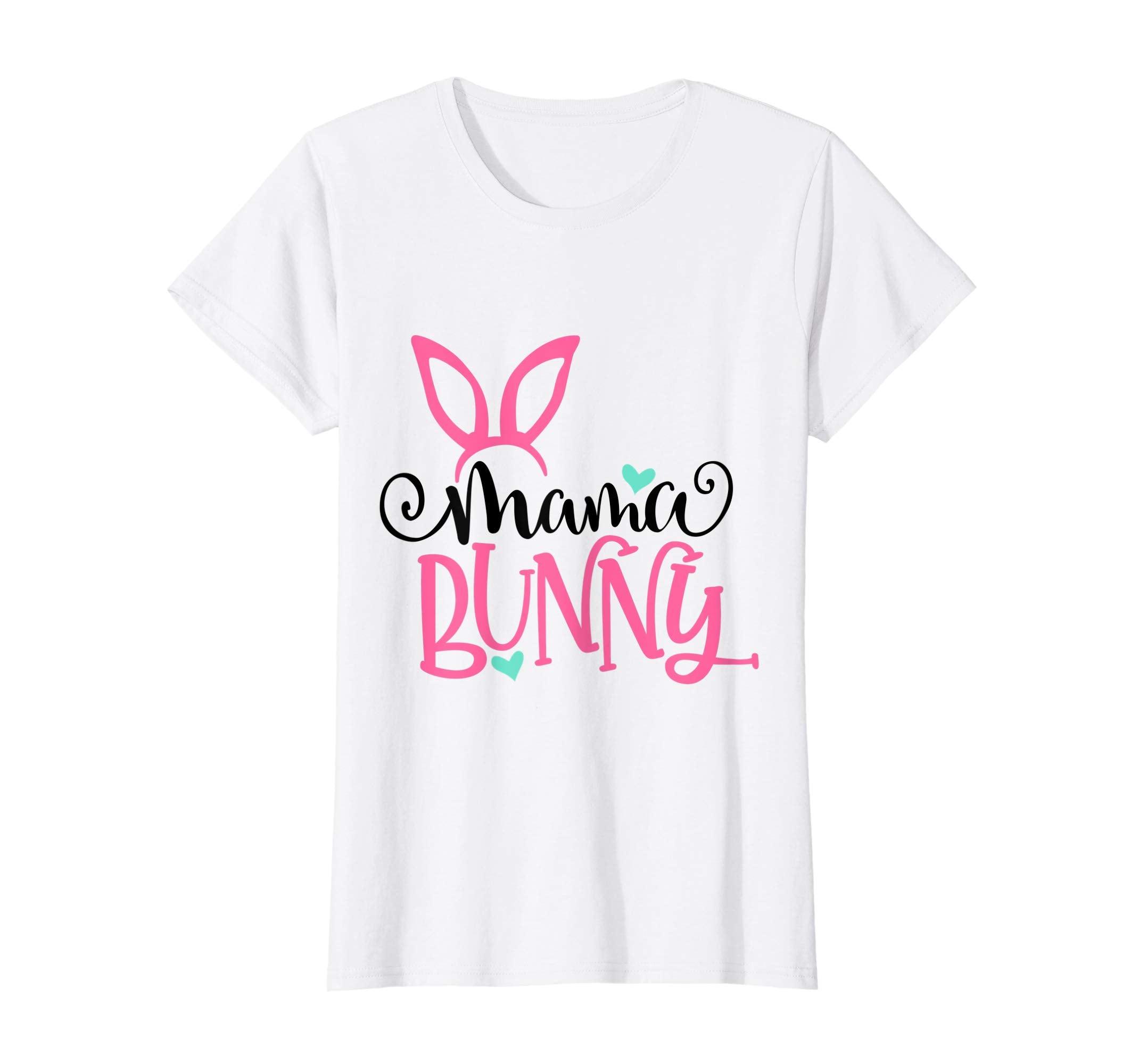 Womens Mama Bunny Cute Rabbit Headband Easter Shirt