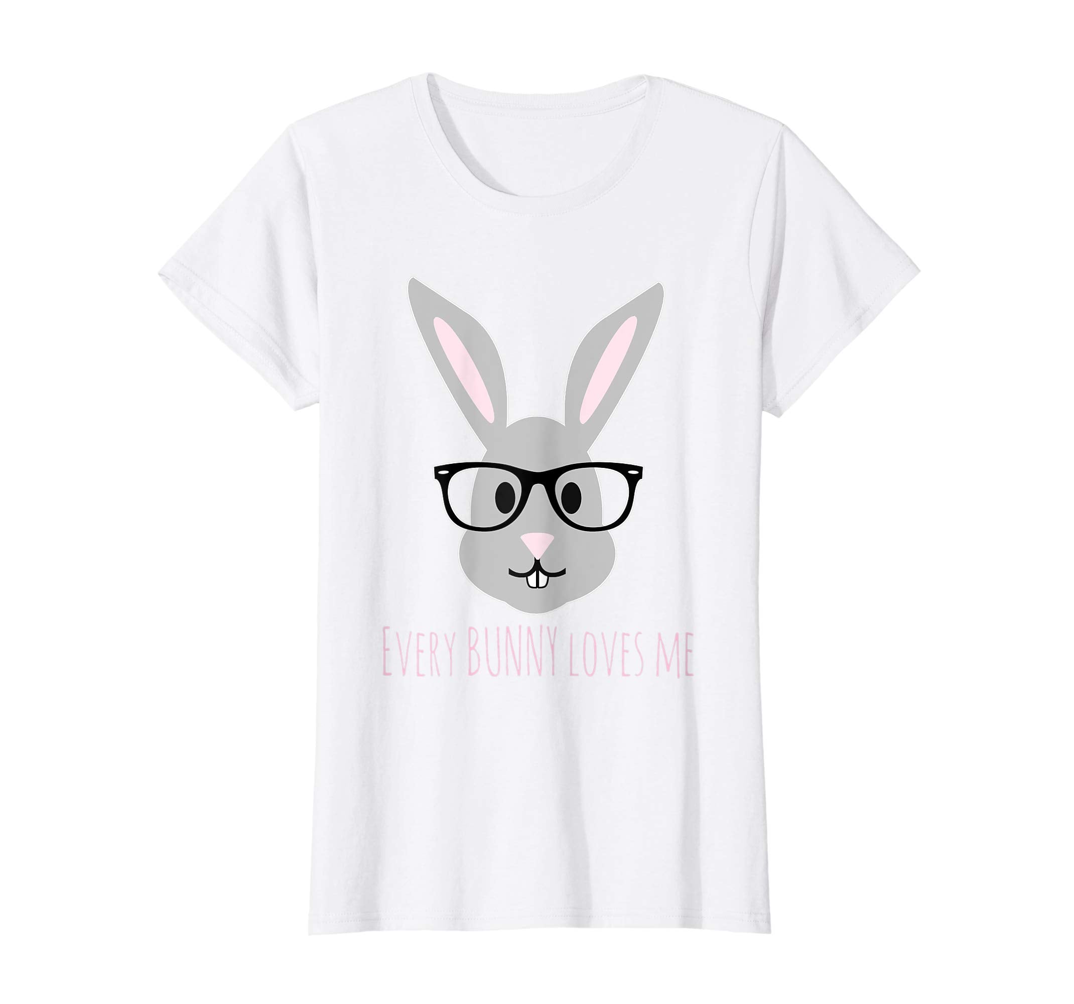 Happy Easter T-Shirt Cute Bunny Head with Glasses TShirt