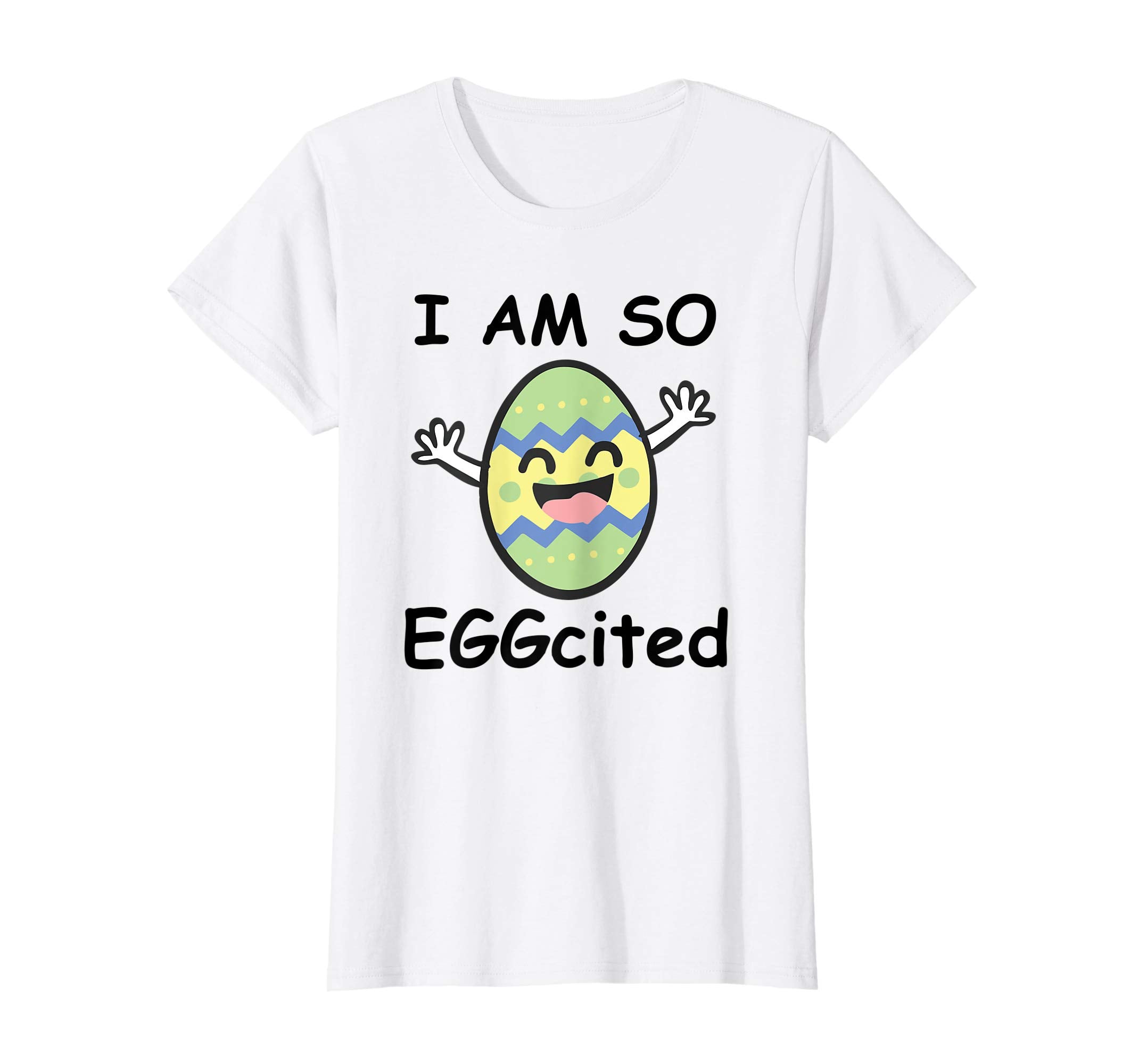 I am so EGGcited Funny Easter Bunny Ears for Boy Girl Shirt