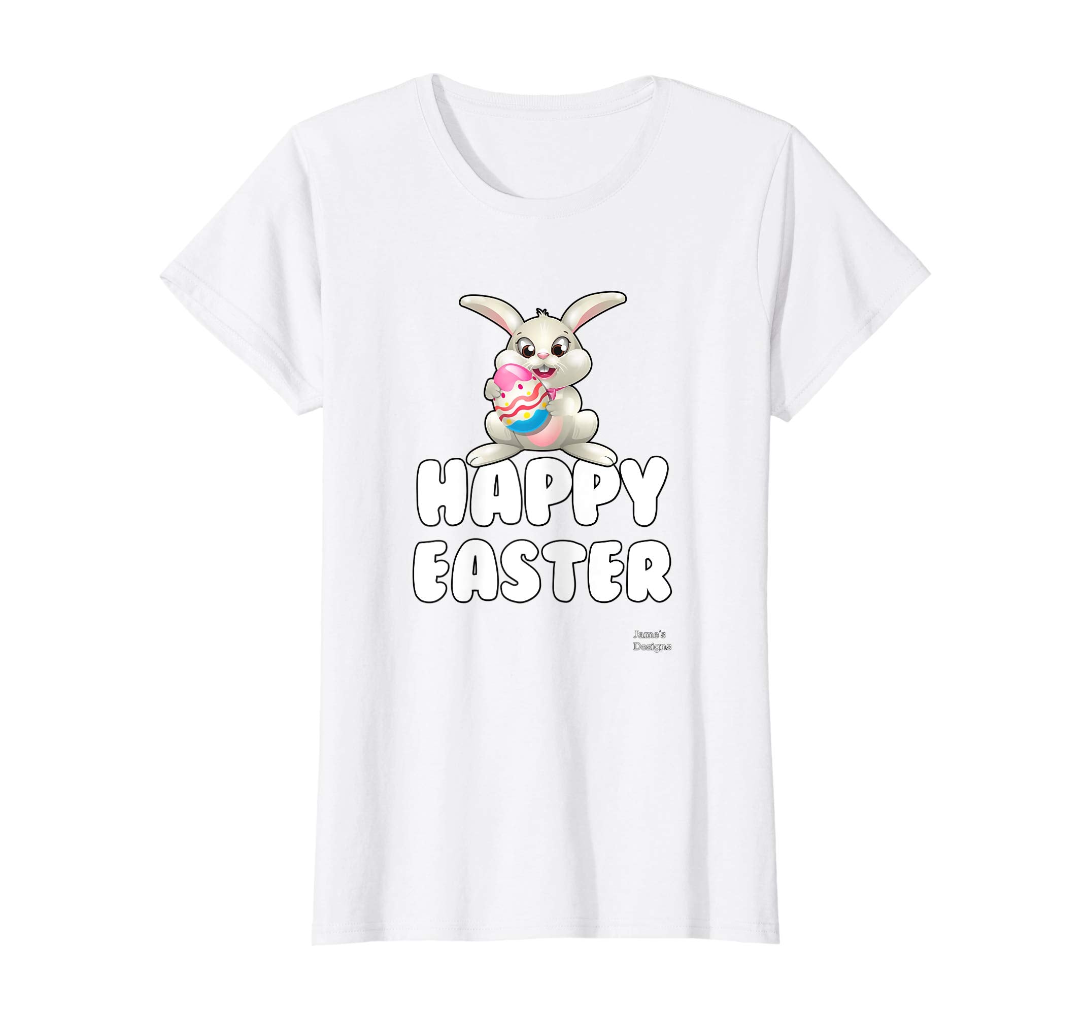 Jame's Designs: Happy Easter Bunny Rabbit Cute Bunny T-Shirt