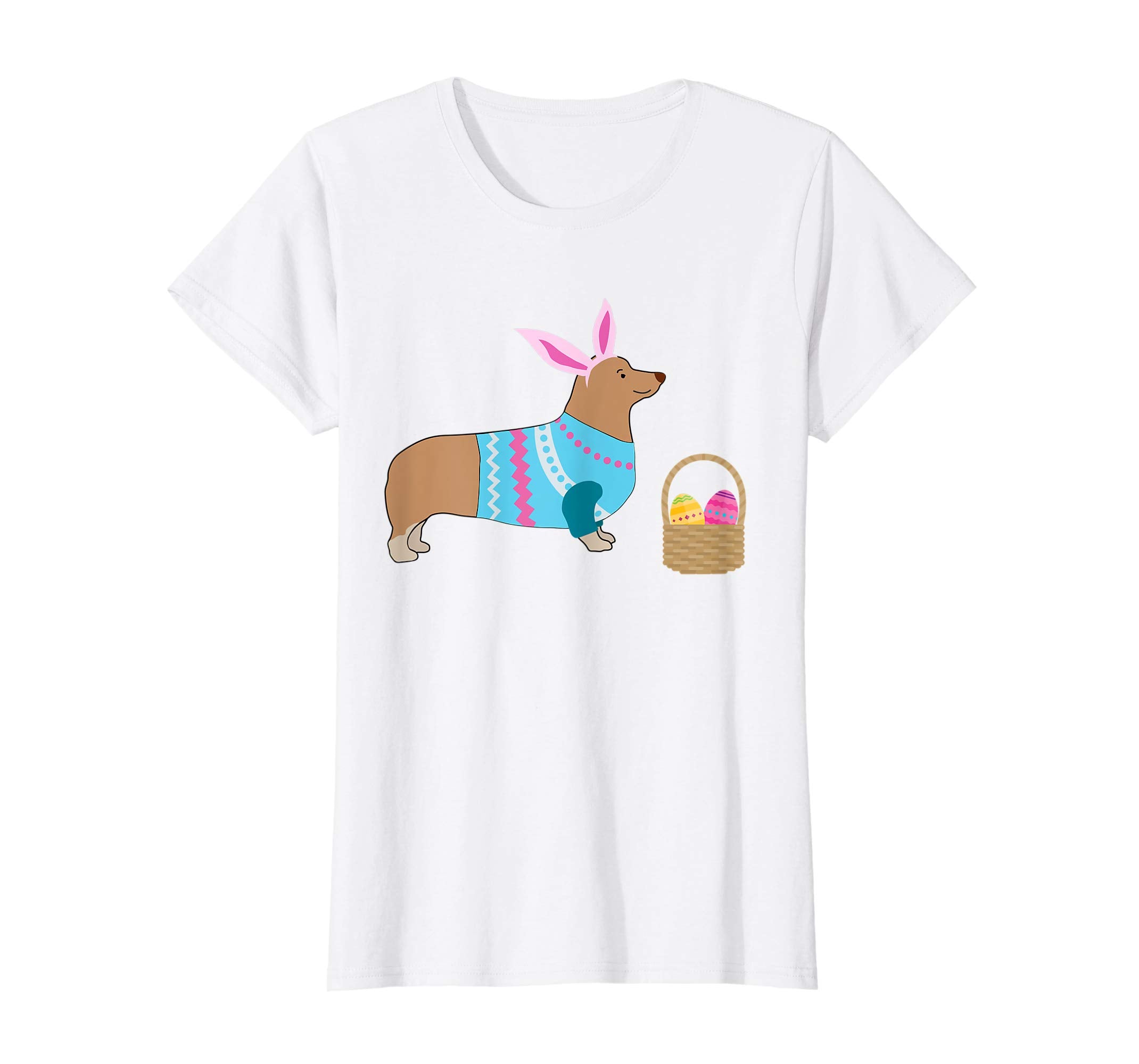 Corgi Easter T-shirt Pembroke Welsh Corgi in Dog Dress