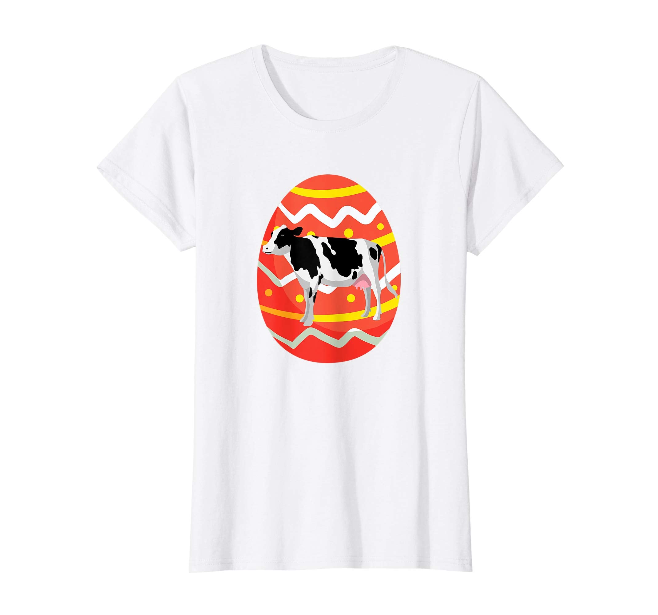 Funny Cow Easter Eggs T-Shirt Gifts for Kids Boys Girls