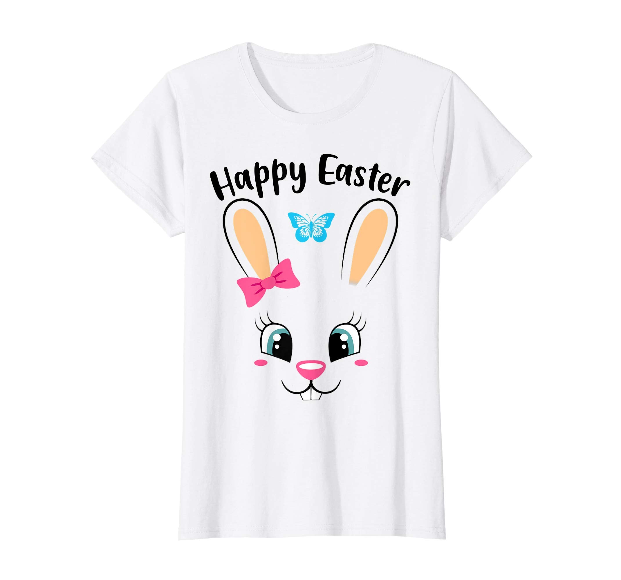 HAPPY EASTER Bunny Gift T-Shirt Girls Women Kids