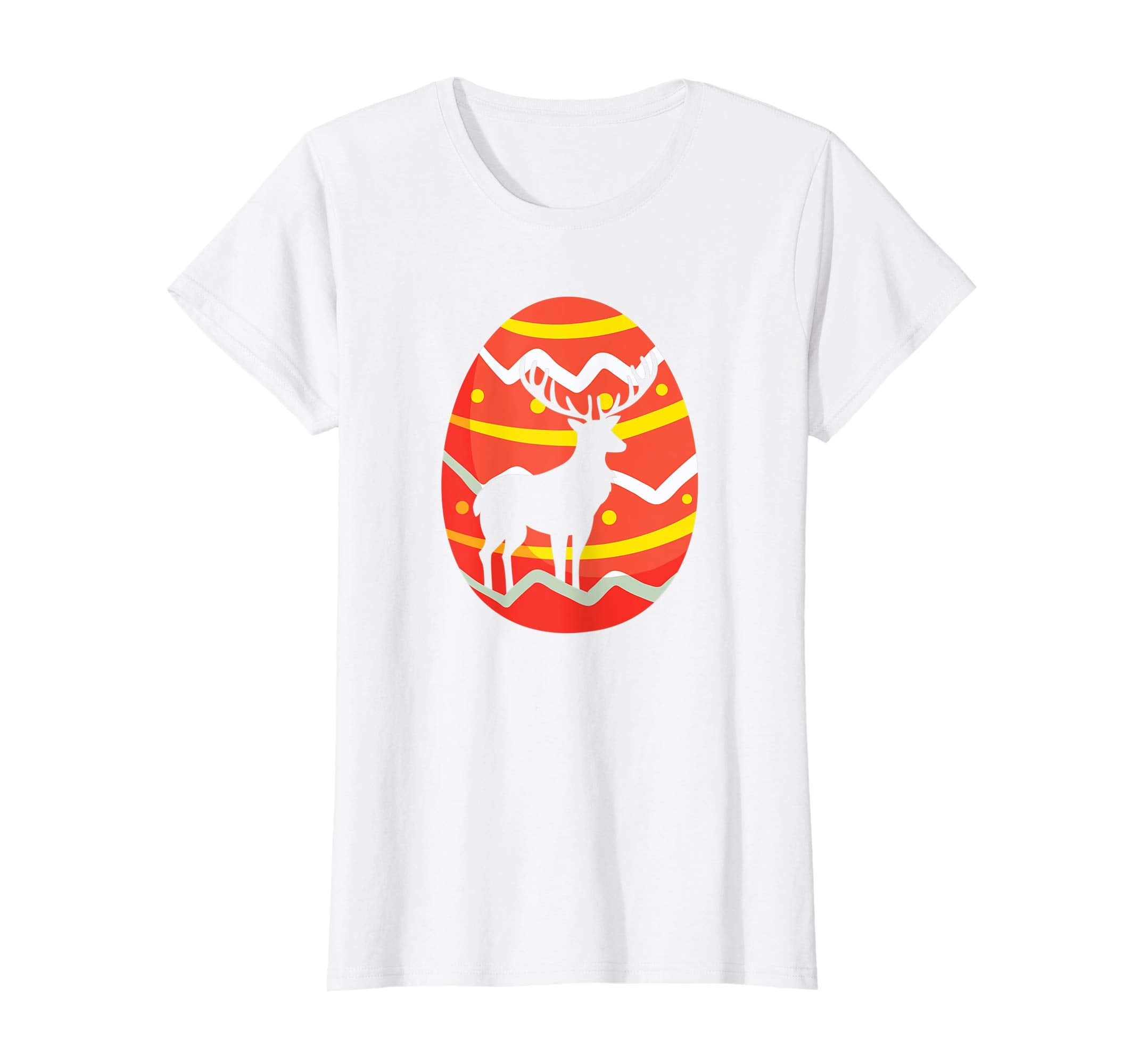 Funny Deer Easter Egg T-Shirt Gifts for Kids Boys Girls