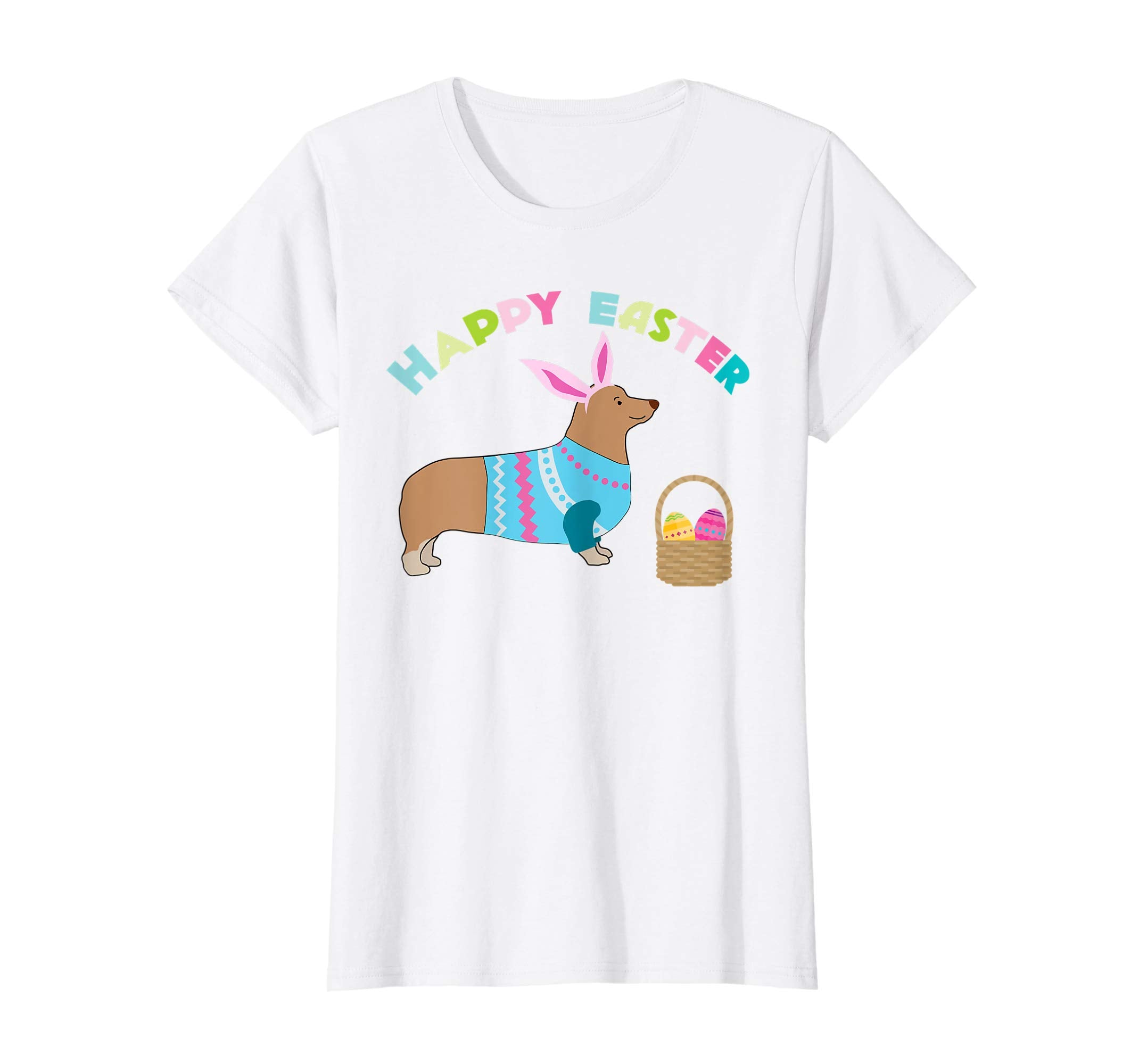 Corgi Easter T-shirt Pembroke Welsh Corgi in Dog Dress