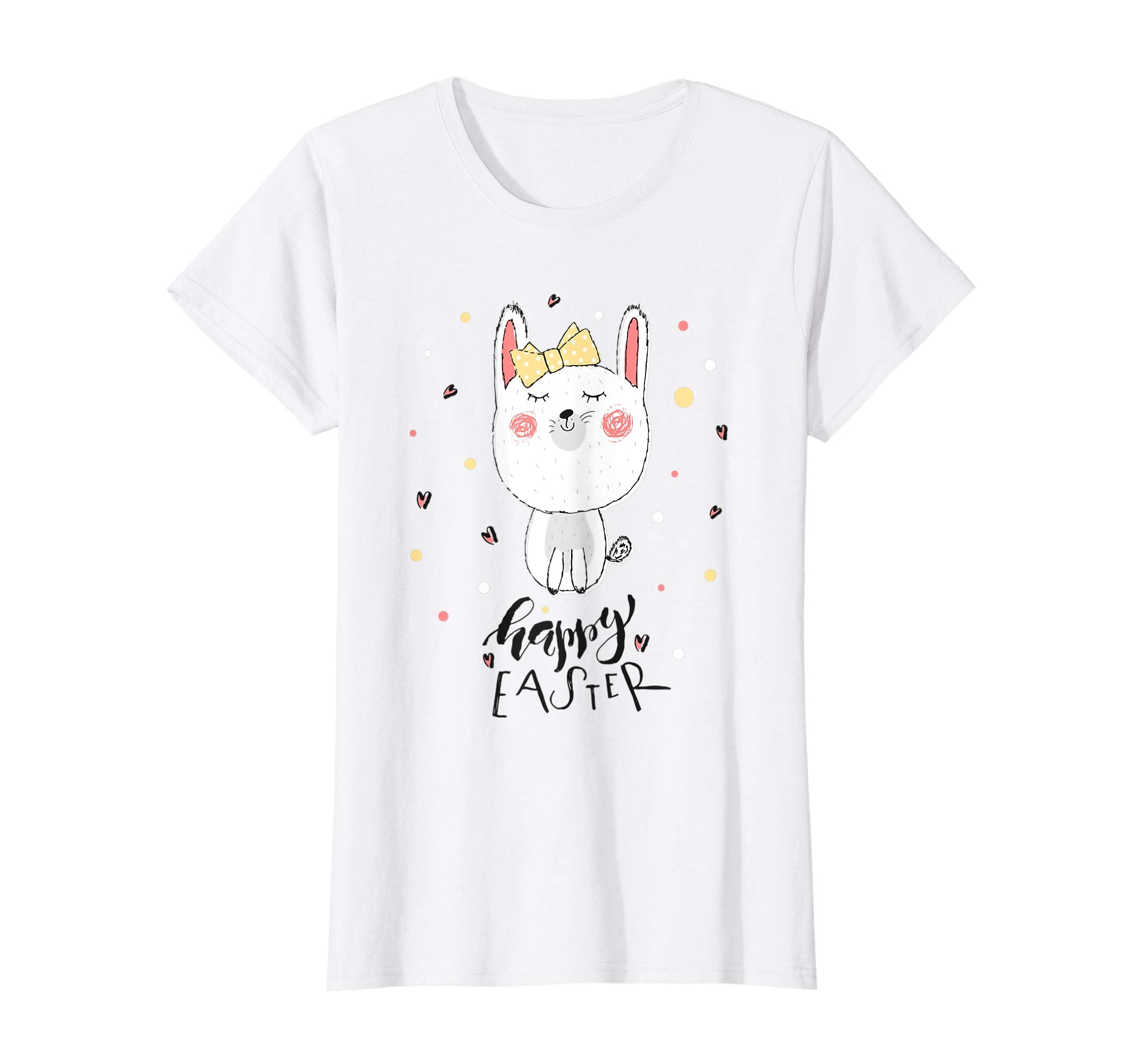 Happy Easter Cartoon Bunny Design T Shirt