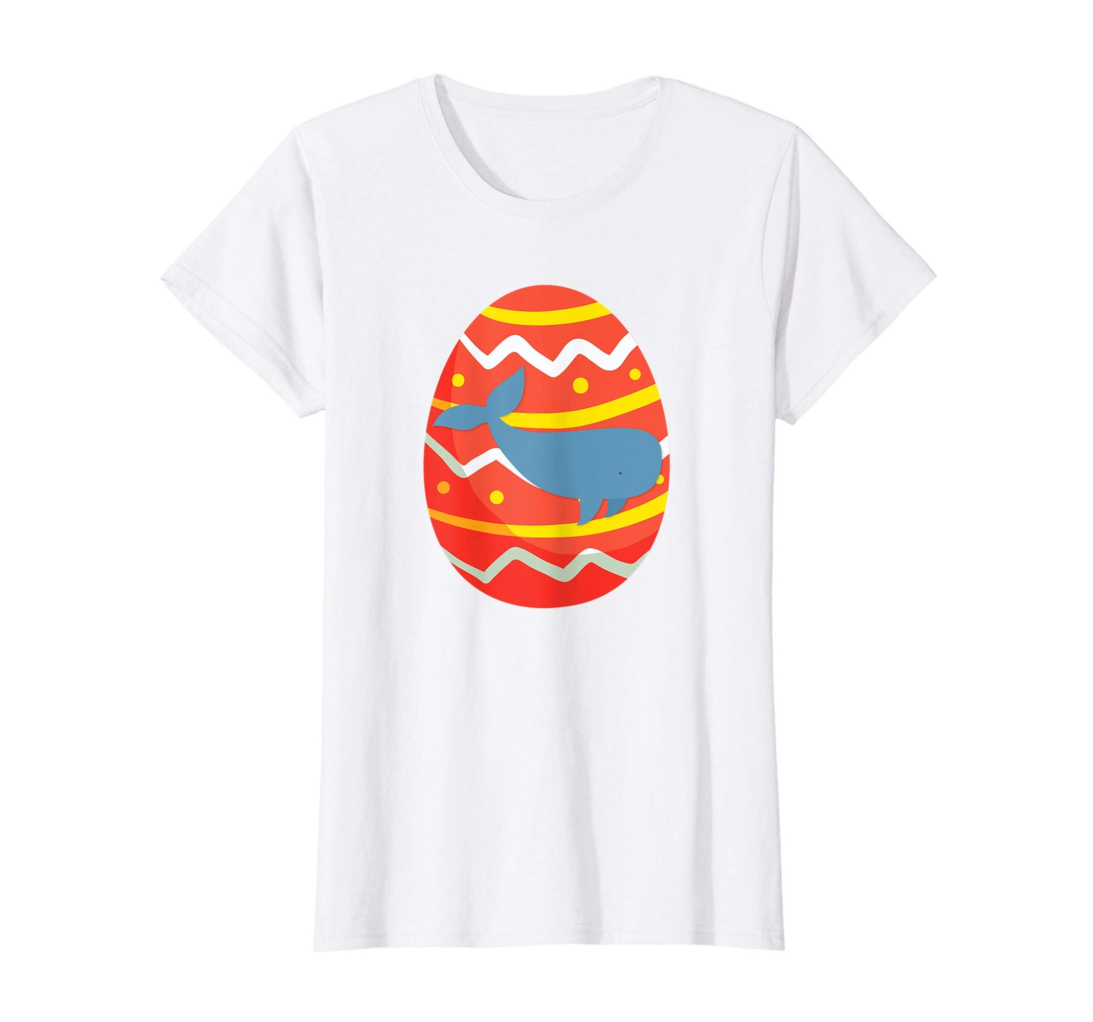 Happy Whale Easter Egg Bunny T-Shirt for Kids Boys Girls