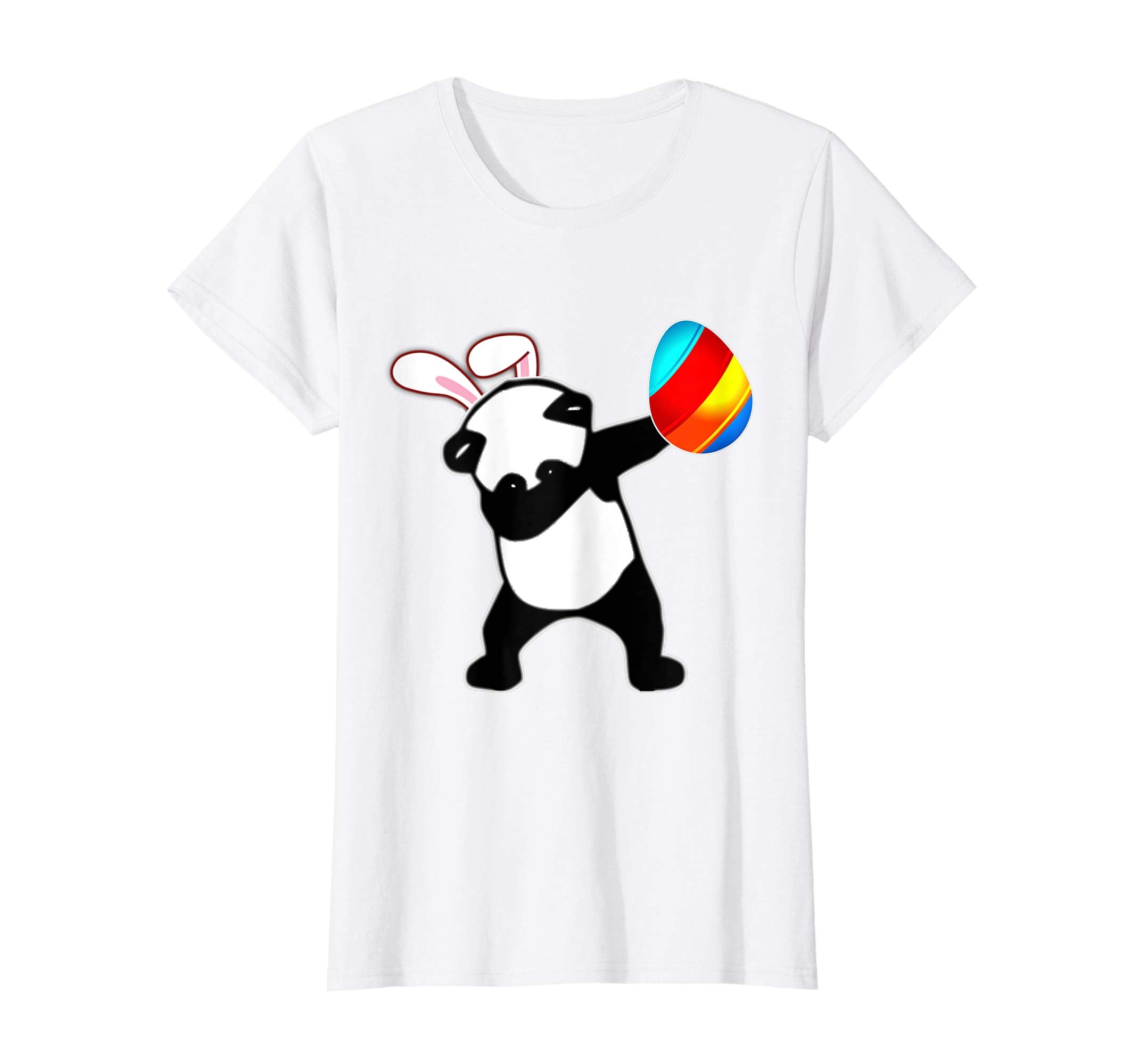 Easter Bunny Dabbing Panda Bear Tshirt Egg Ears Gift