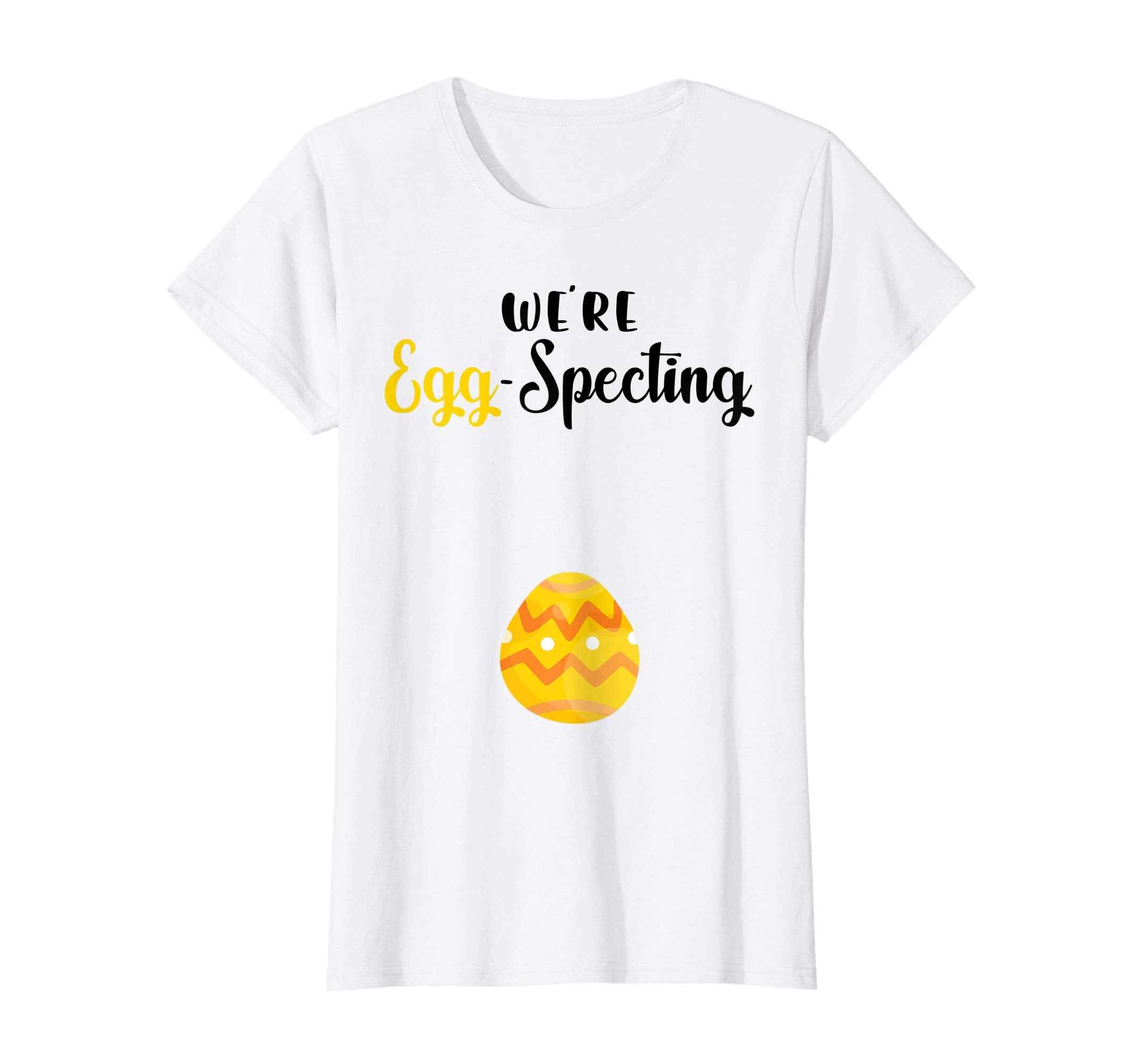 EGGspecting Pregnancy Reveal Easter Womens Shirts Gifts