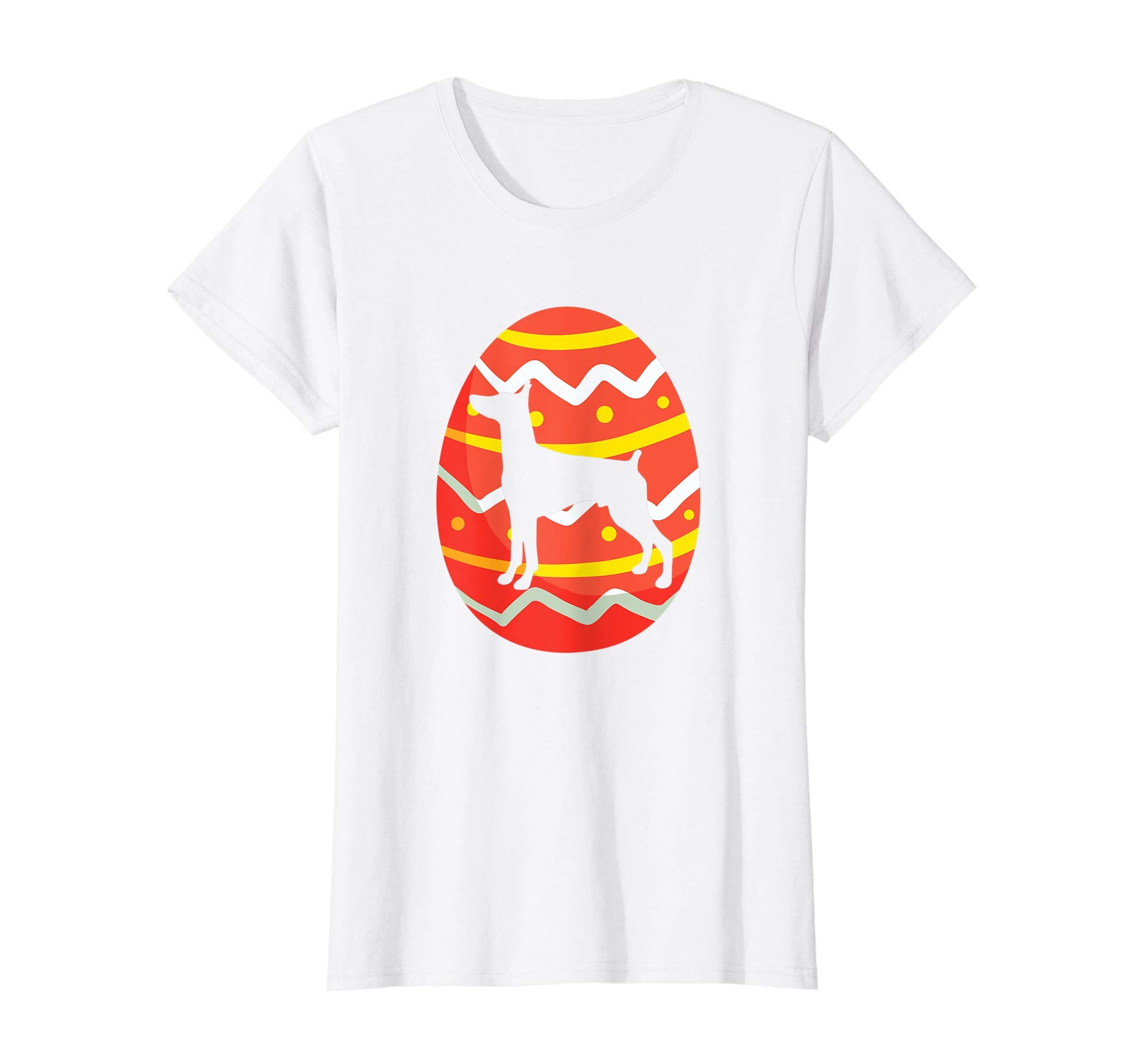 Doberman Pinscher Easter Bunny Egg T-Shirt Dog Easter Gift