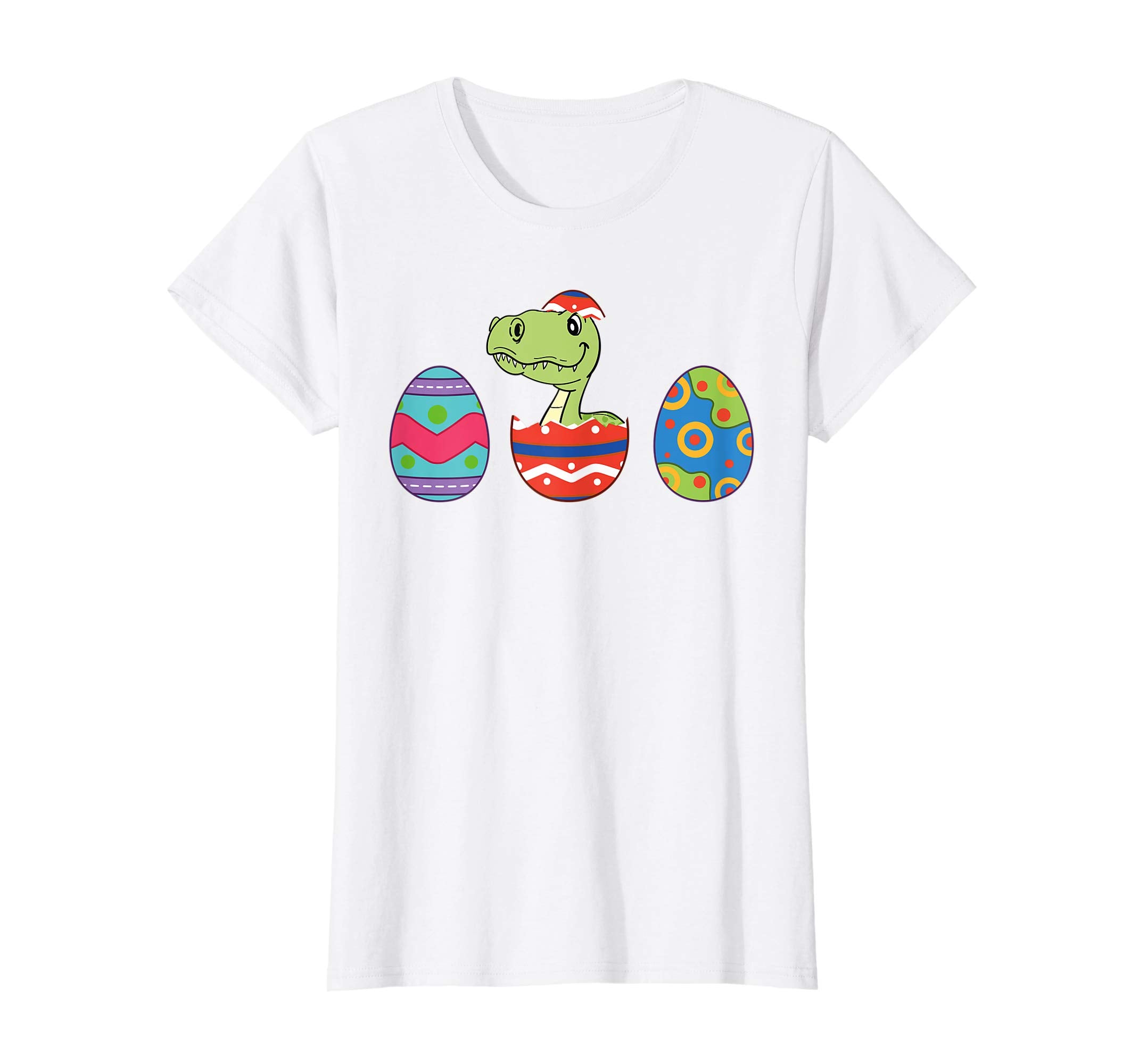 Funny T Rex Dinosaur Easter Bunny Egg Shirt Kids Boys