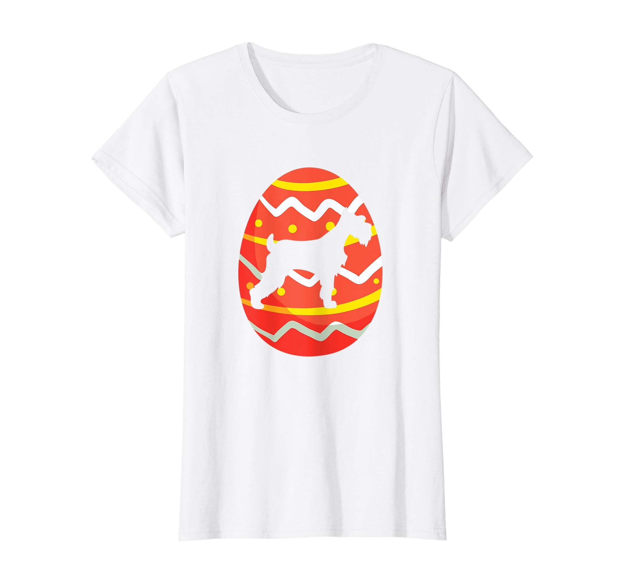 Miniature Schnauzer Easter Bunny Egg T-Shirt Dog Easter Gift