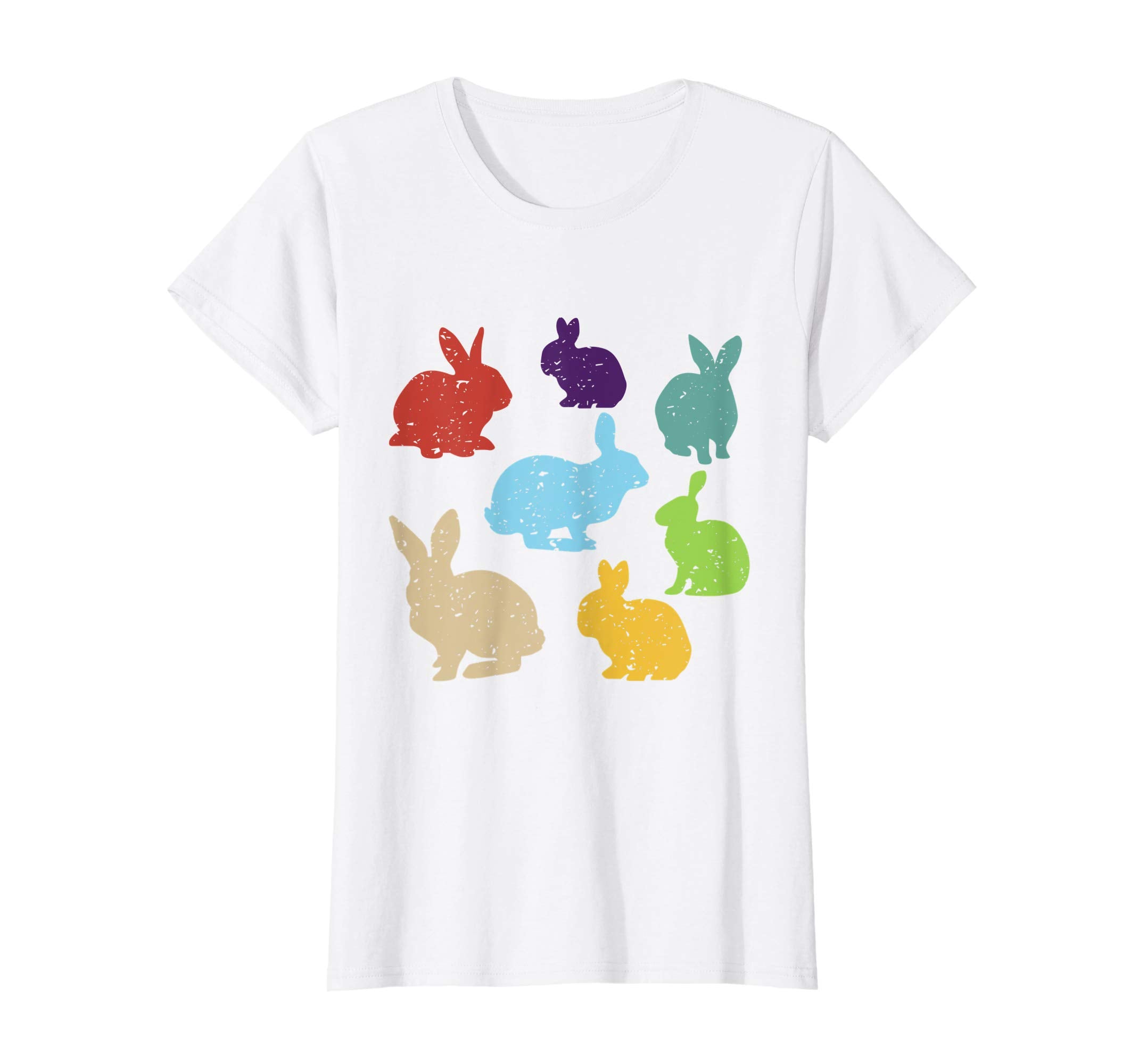 Retro Vintage Bunny Shirts Happy Easter Gifts Women Men Kids
