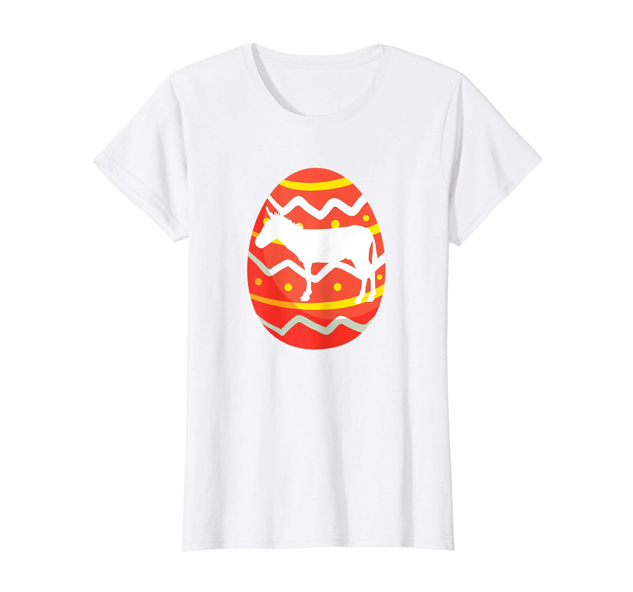 Happy Donkey Easter Bunny Egg T-Shirt Funny for Kids Girls