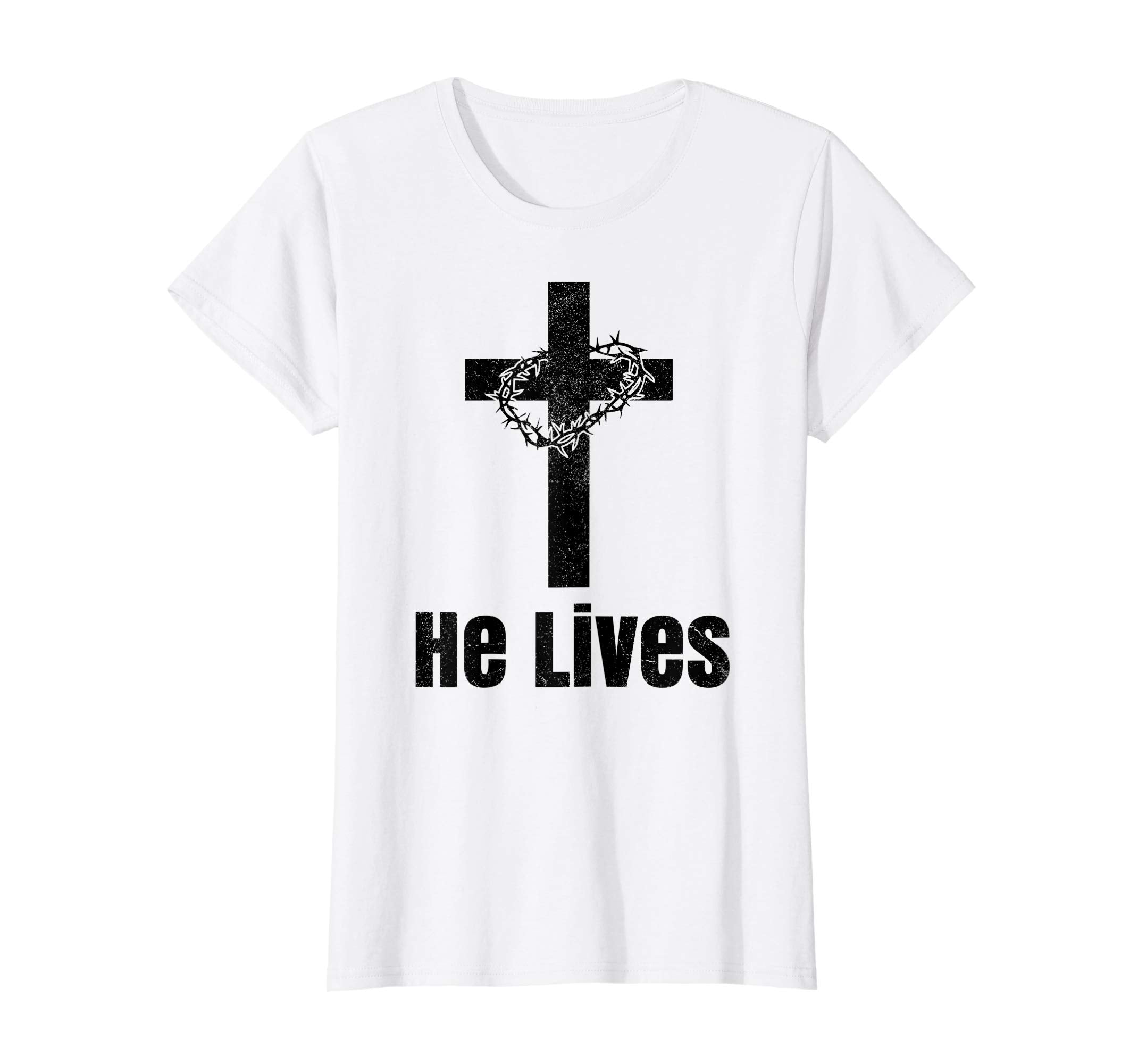 He Lives Easter Religious Christian Jesus Cross T Shirt