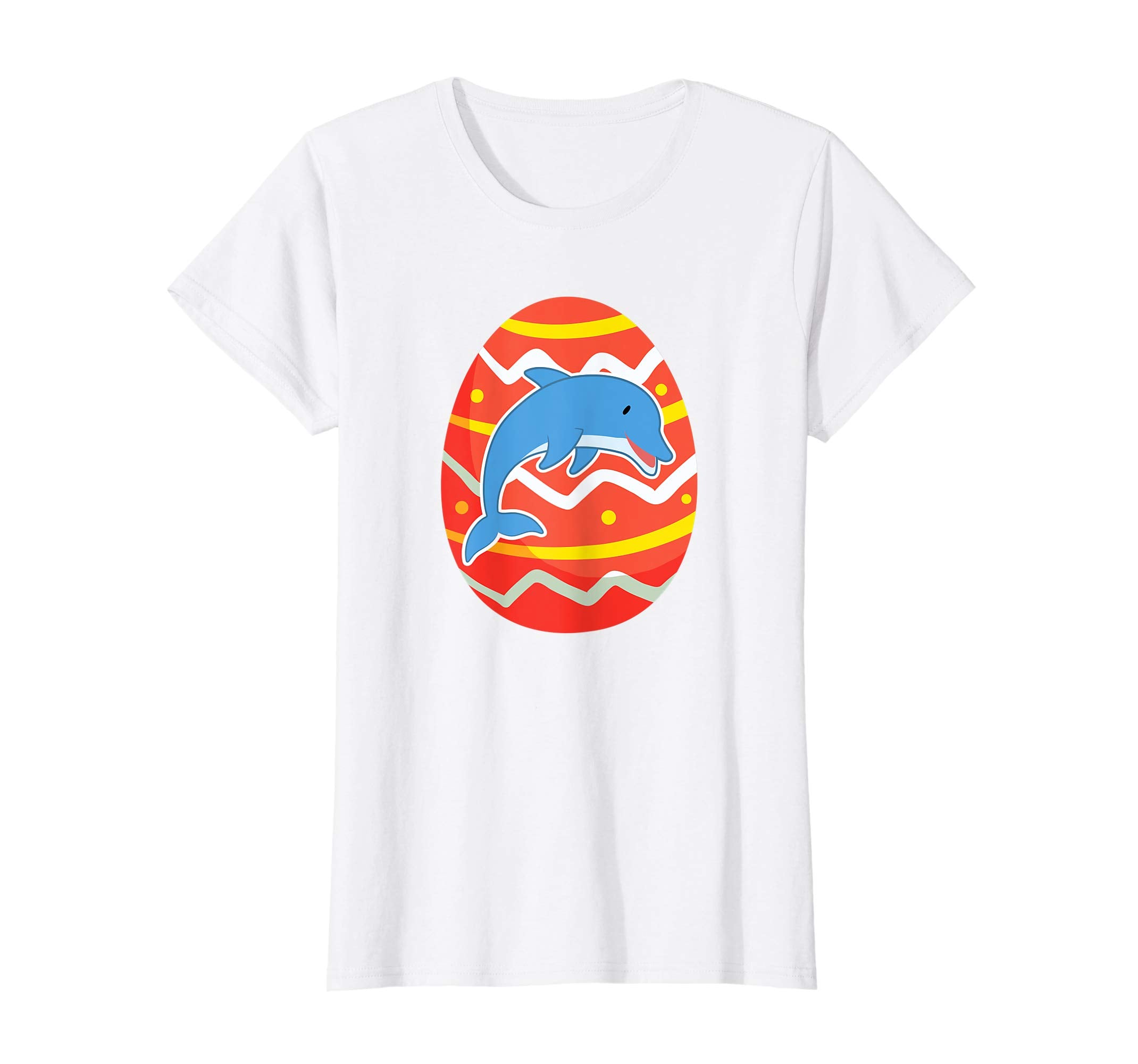 Funny Dolphin Easter Egg T-Shirt Gifts for Kids Boys Girls