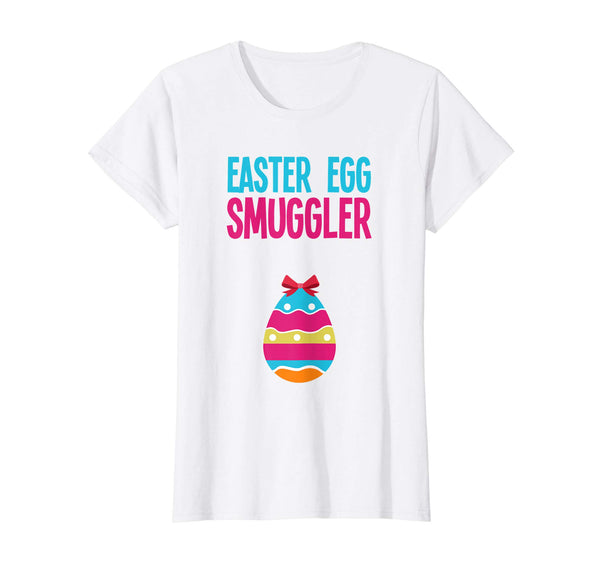 Womens Easter Pregnancy Shirt Egg Smuggler