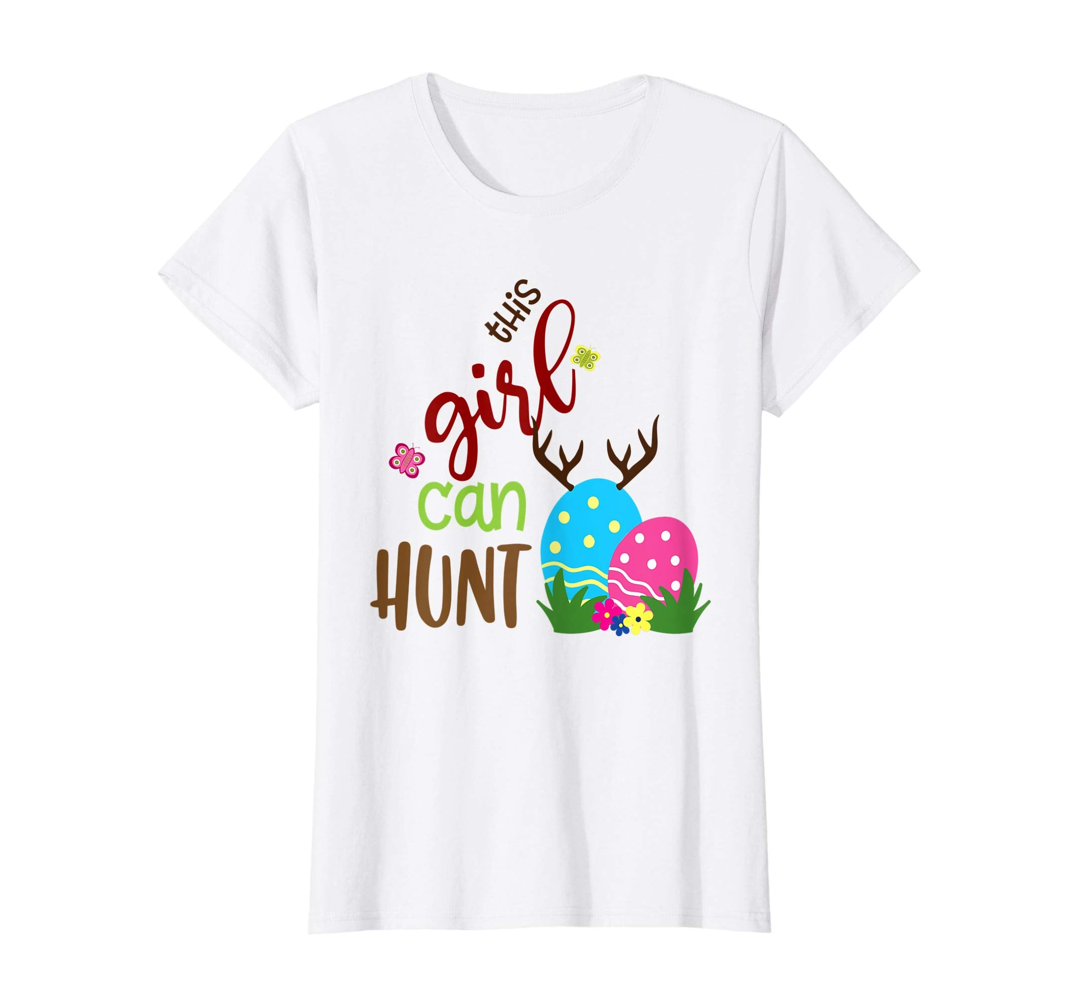 This Girl Can Hunt Funny Easter Gift Tshirt Easter Tee
