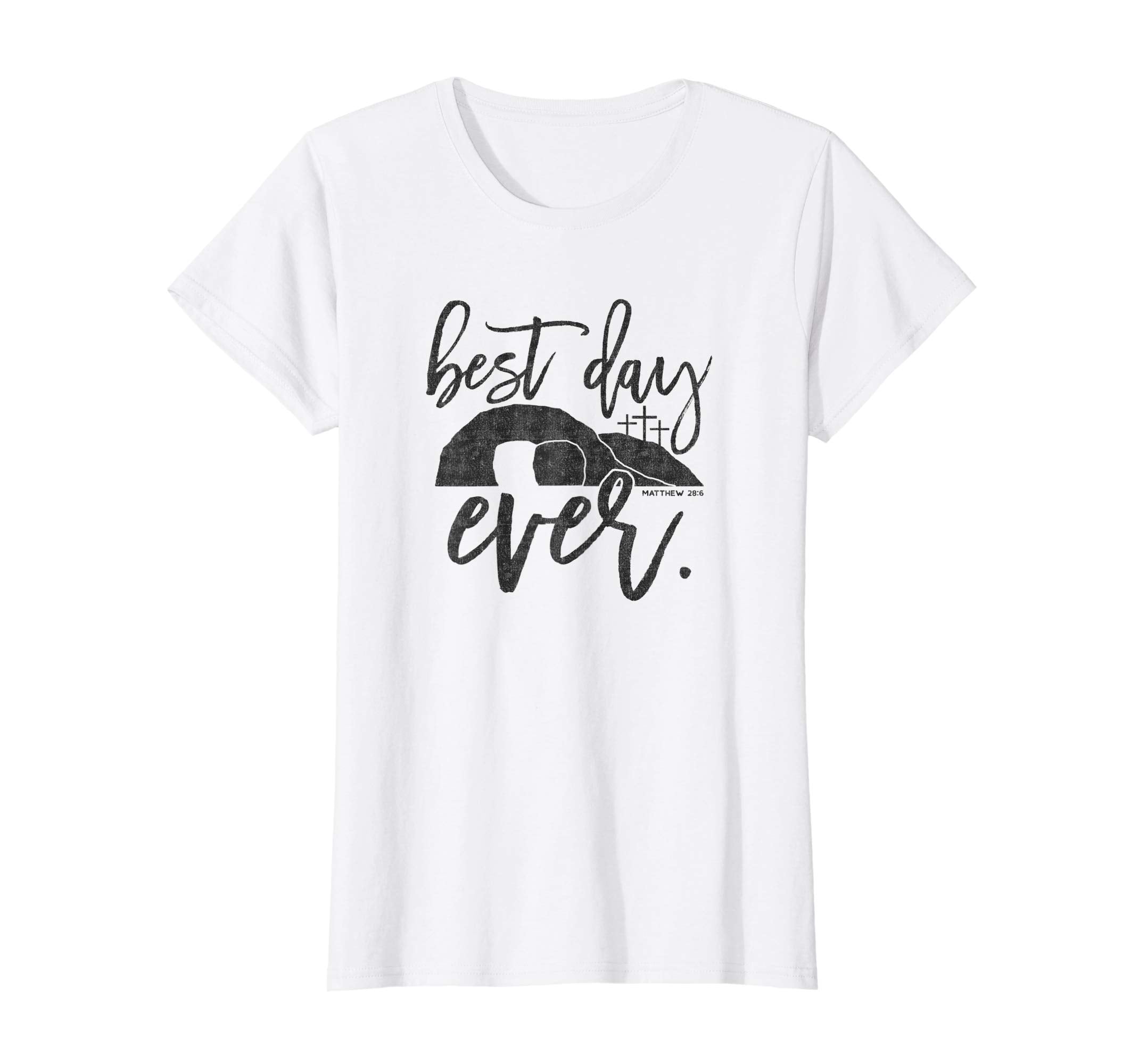 Best Day Ever Christian Easter Shirt Matthew 28:6, Black