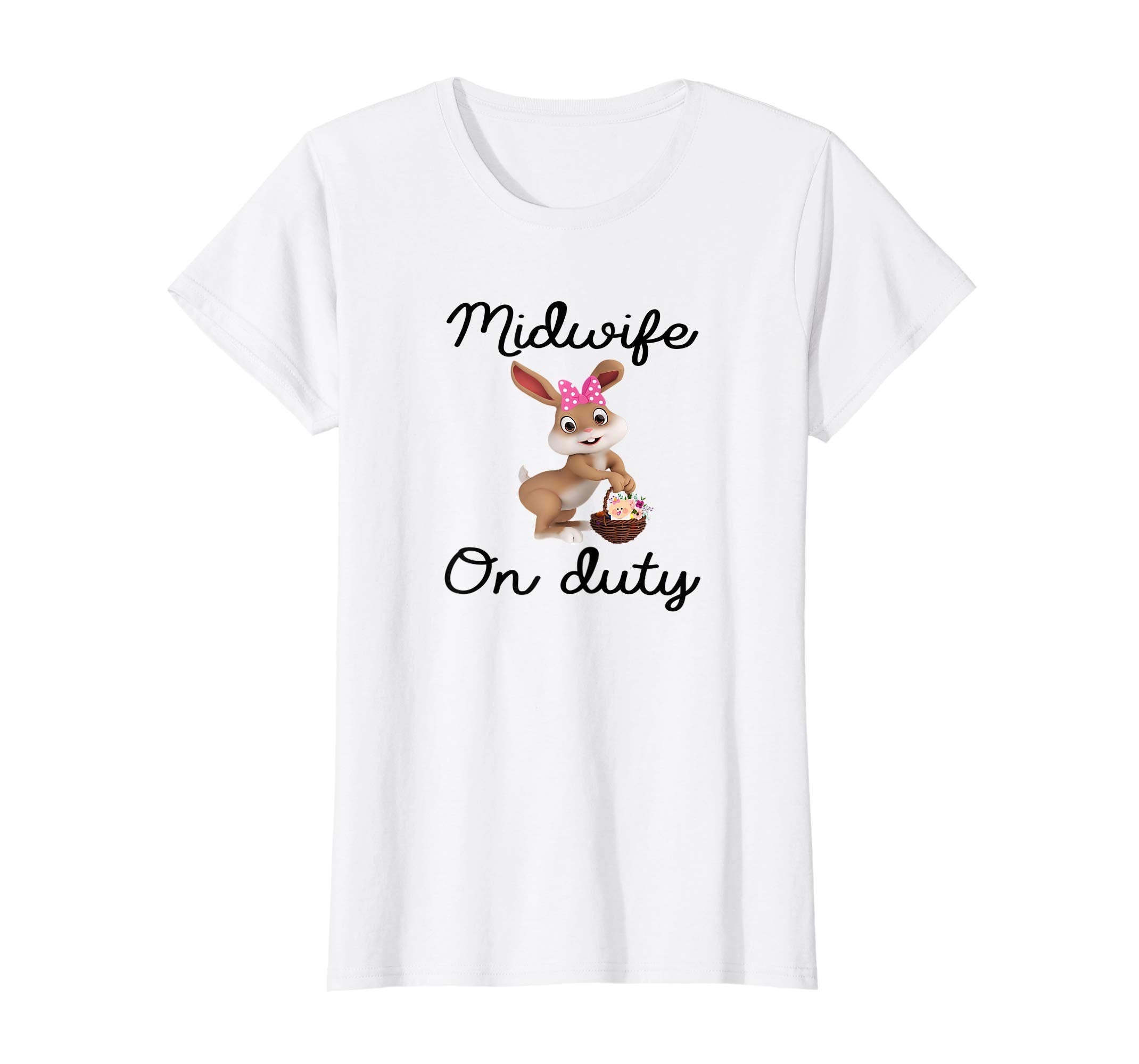 Midwife Easter Bunny tshirt gifts Midwife on duty