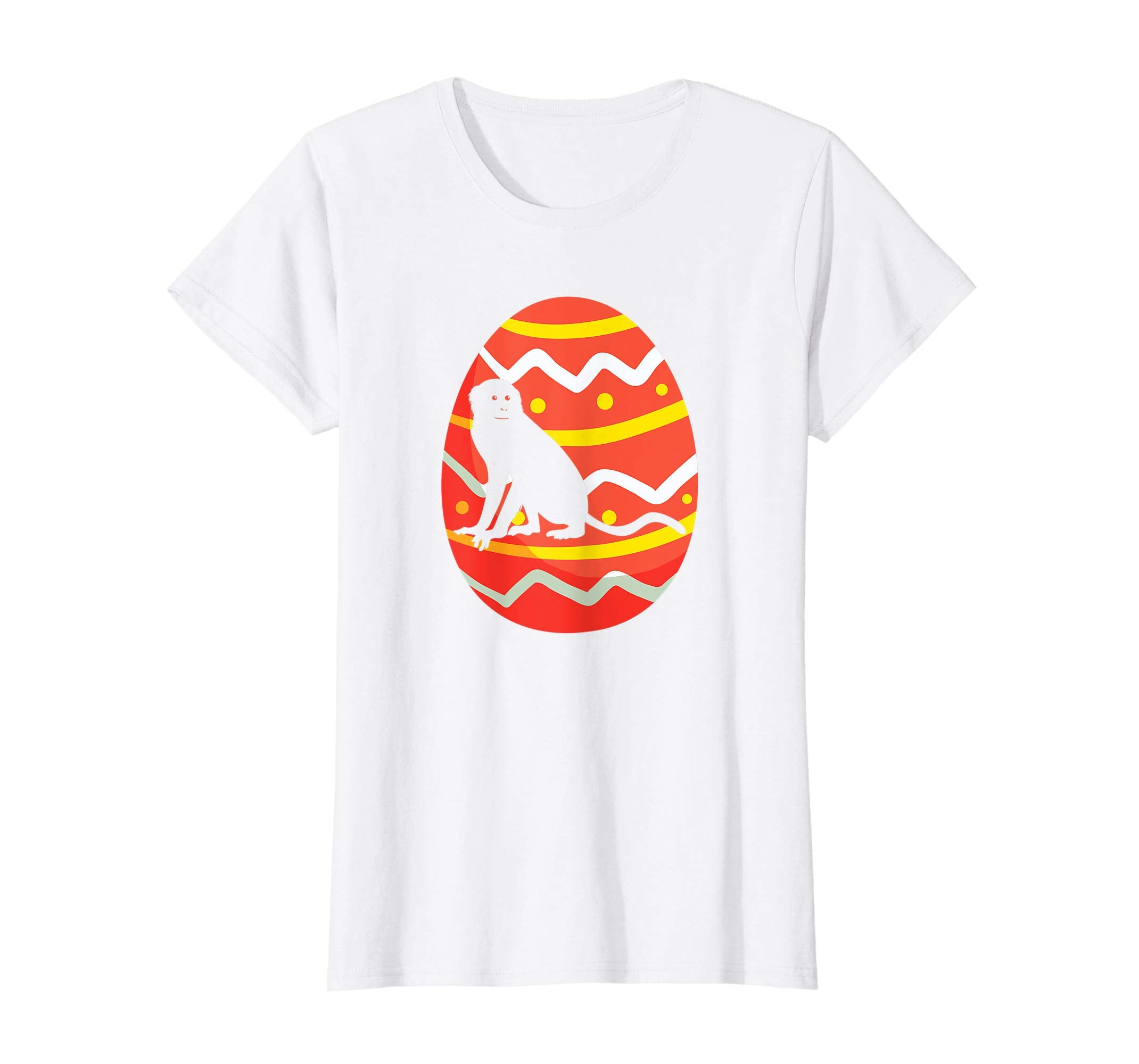 Happy Monkey Easter Egg Bunny T-Shirt for Kids Boys Girls