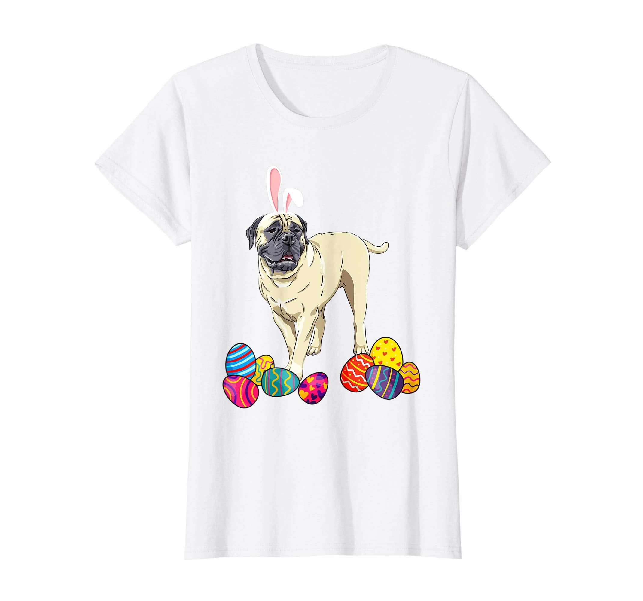 Bullmastiff Bunny Ear With Egg Easter Easter Day Shirt