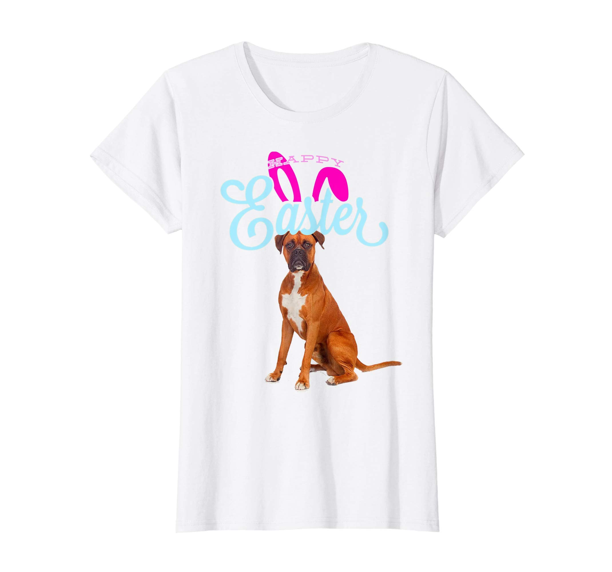 Easter Bunny Boxer Tshirt Dog Men Women Gift Easter Day