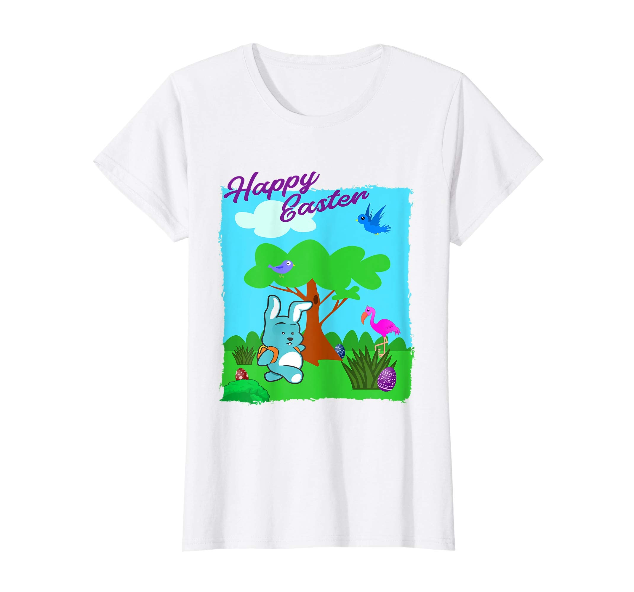 Happy Easter T-Shirt Bunny Tee for Kids Egg Hunt