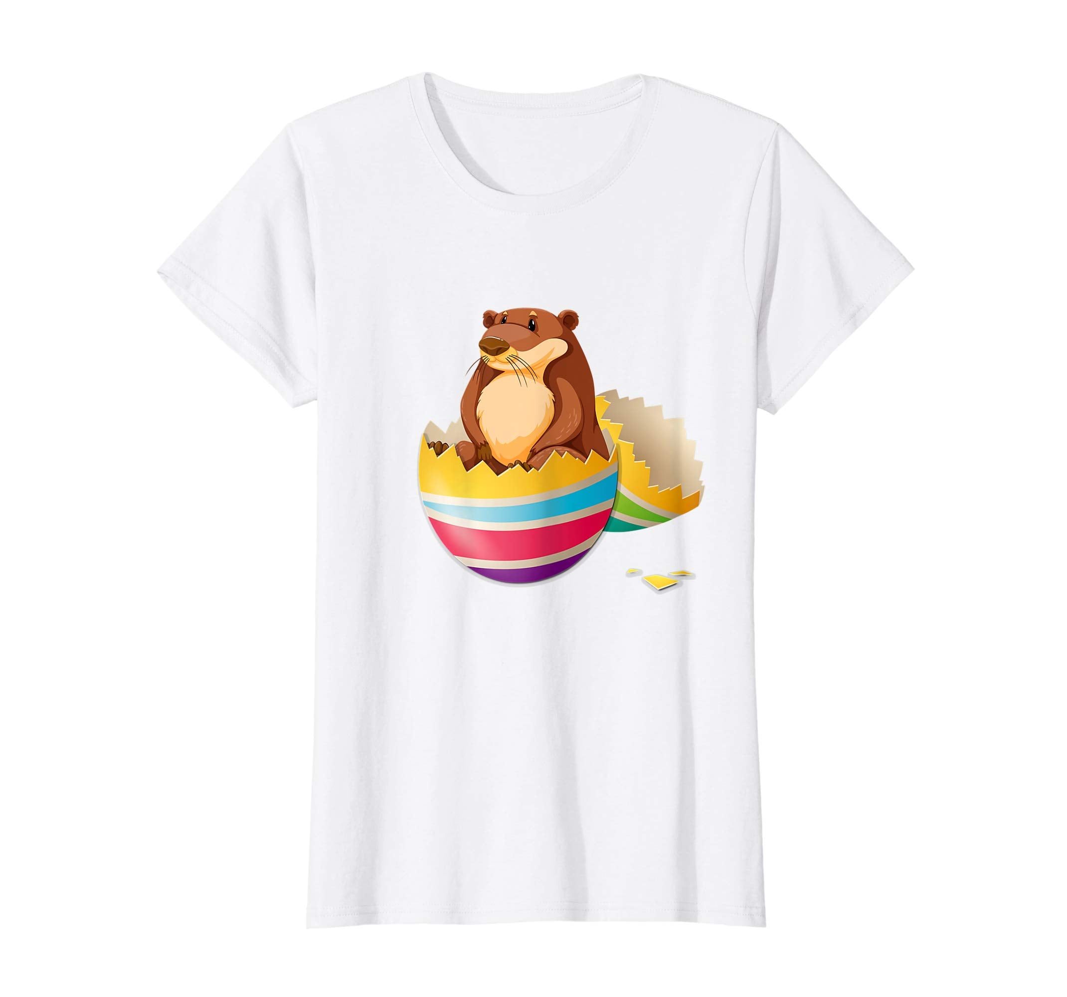 Baby Otter Hatching From Easter Egg Easter Day Shirt