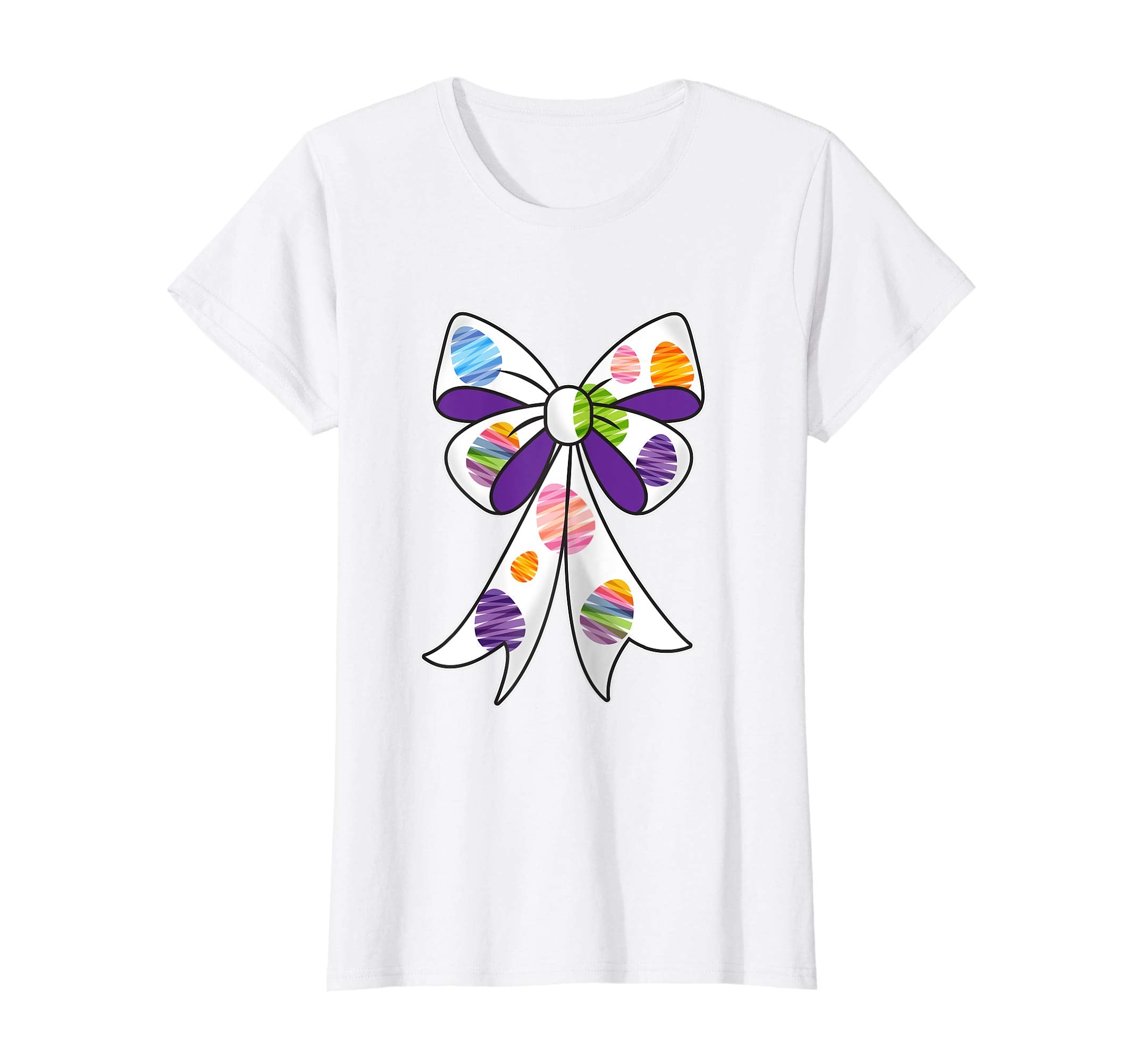 Cute Easter shirt for Girls Bow t-shirt Egg Hunt Bunny Tee