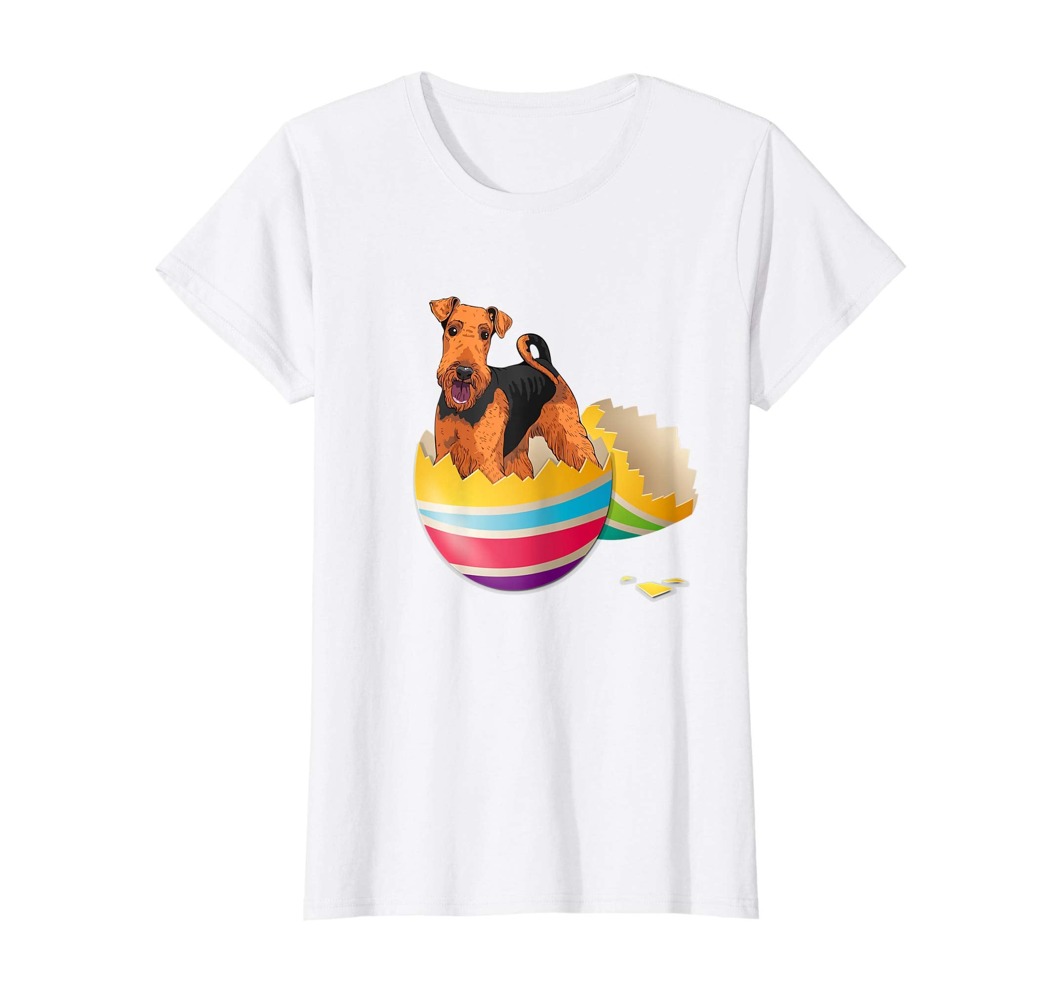 Airedale Terrier Hatching From Easter Egg Easter Day Shirt