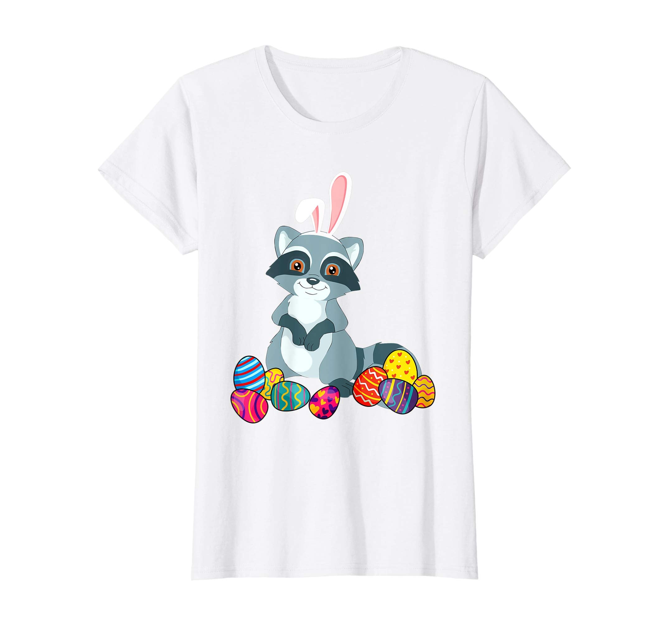 Raccoon Bunny Ear With Egg Easter Easter Day Shirt