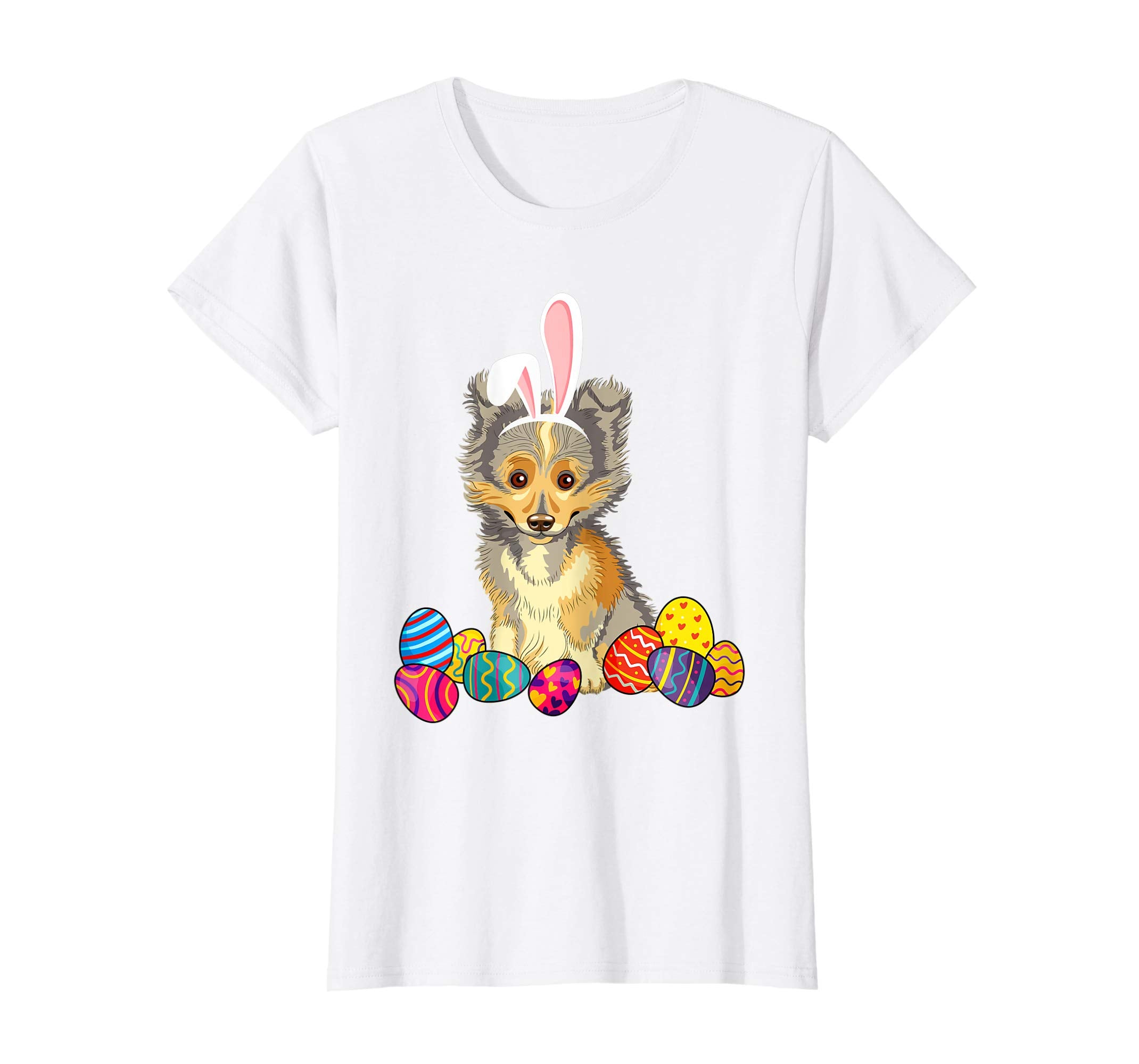 Shetland Sheepdog Bunny Ear With Egg Easter Easter Day Shirt