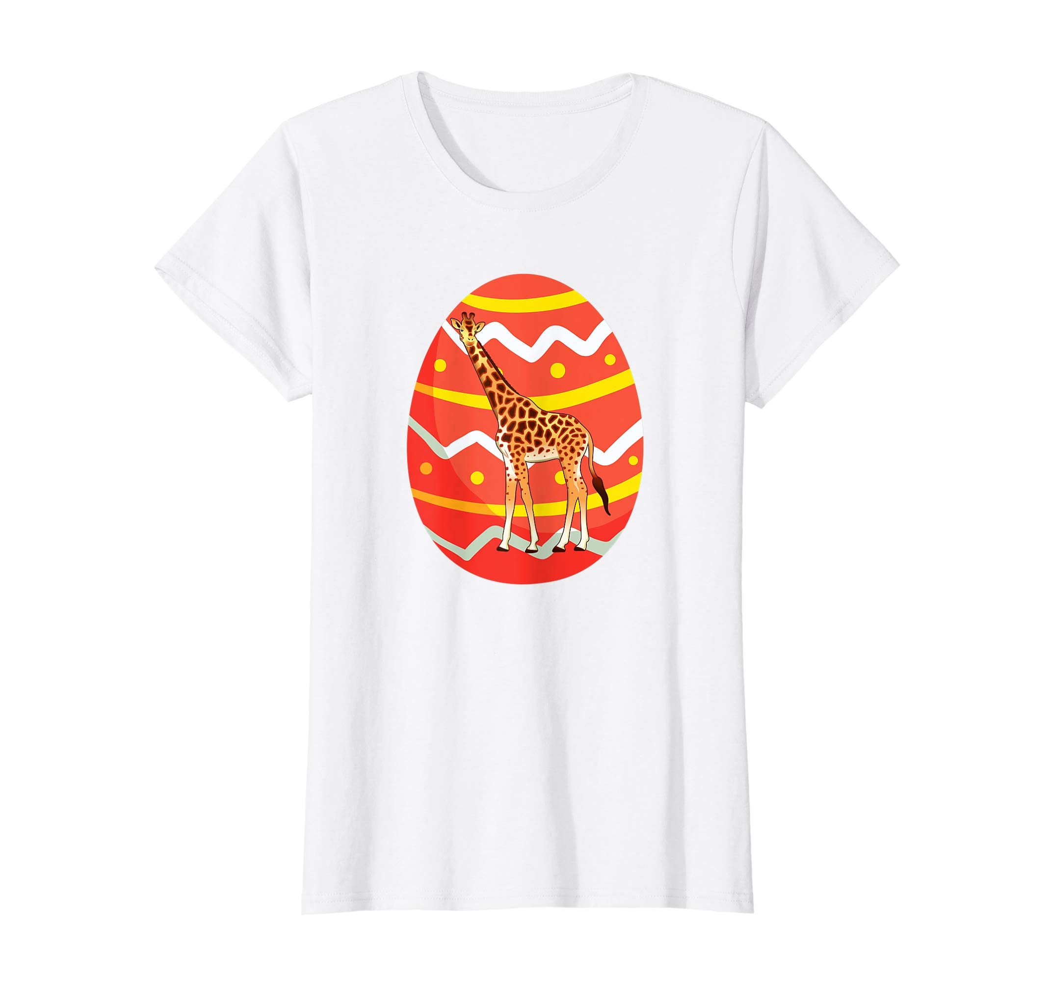 Giraffe Easter Egg Funny T-Shirt Gifts for Kids Boys Girls