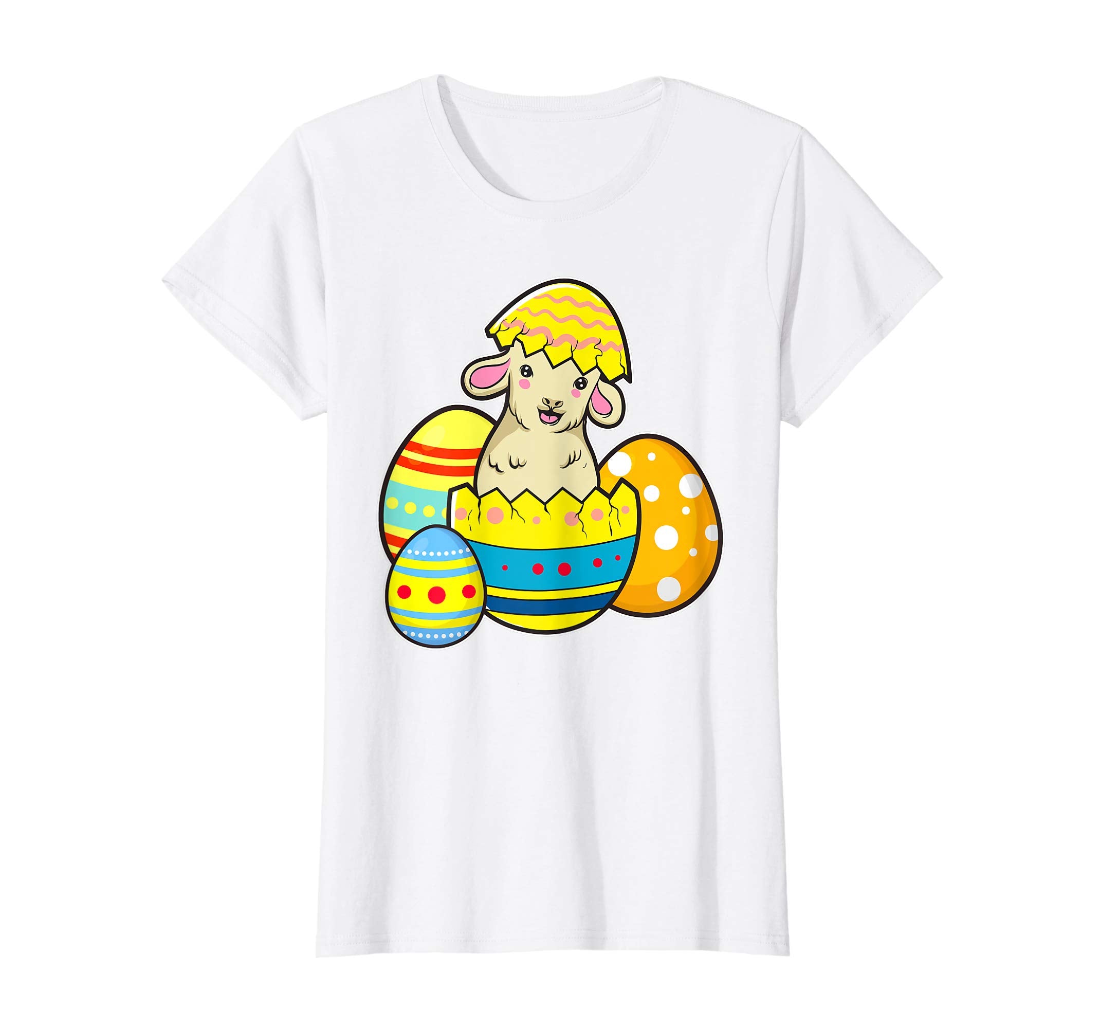 Cute Easter Lamb Shirt Egg Hunt Kids School Spring