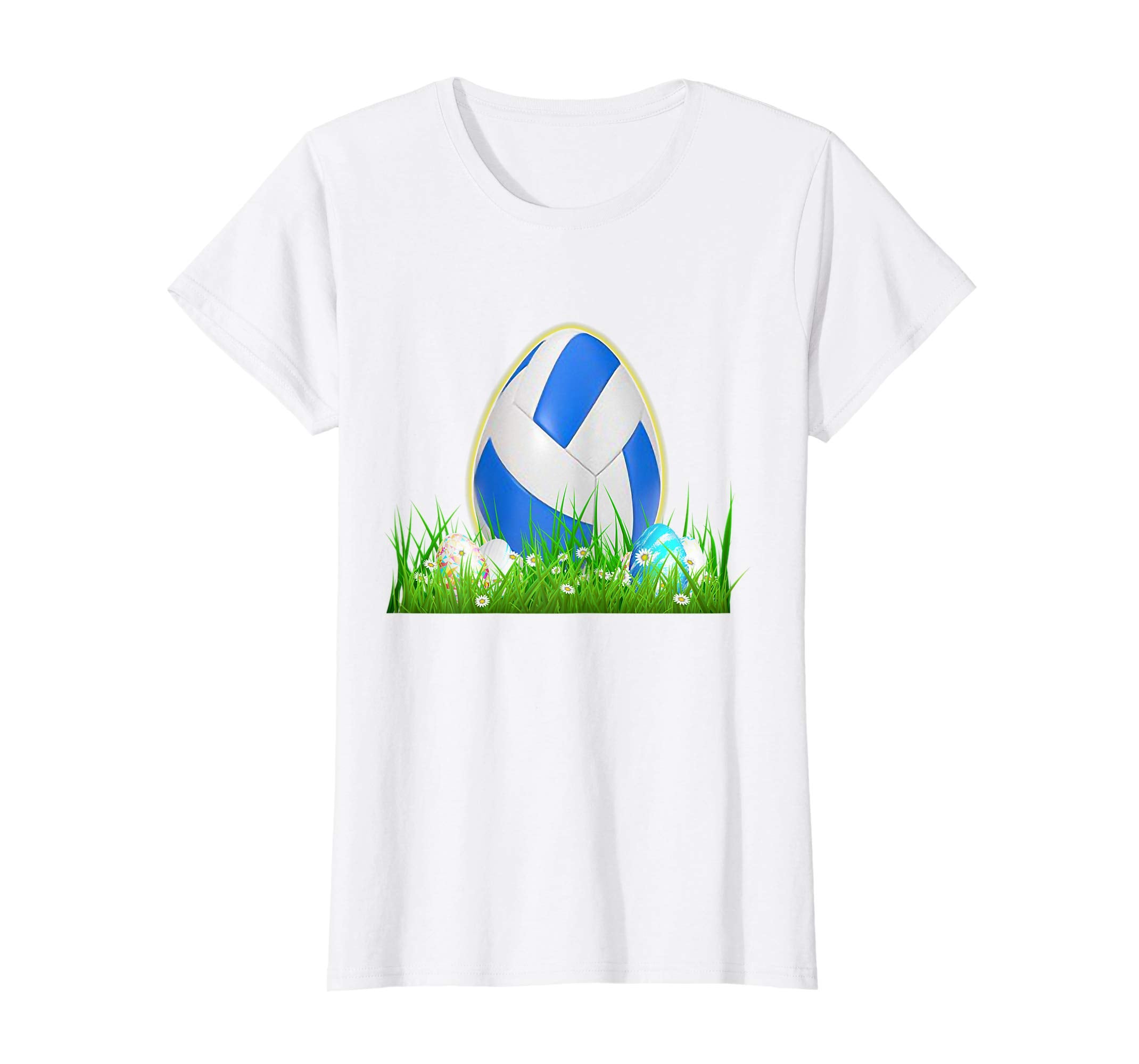 Volleyball Egg Easter Cute Jesus Christian T-shirt