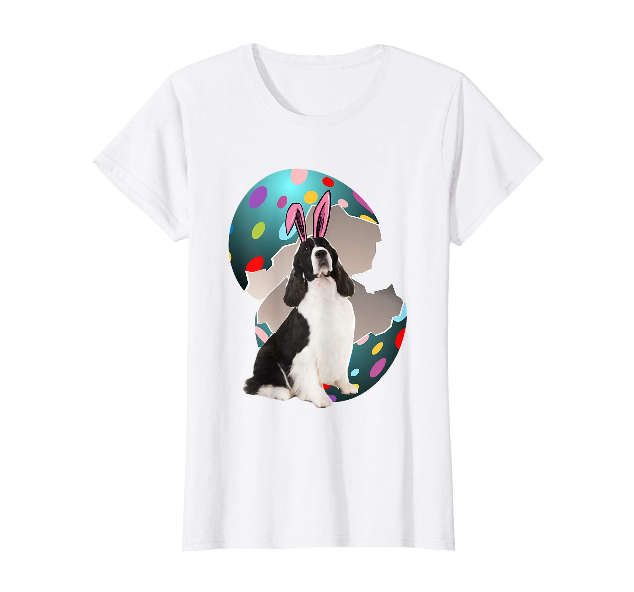 English Springer Spaniel Dad Mom Easter Day Gift T shirt