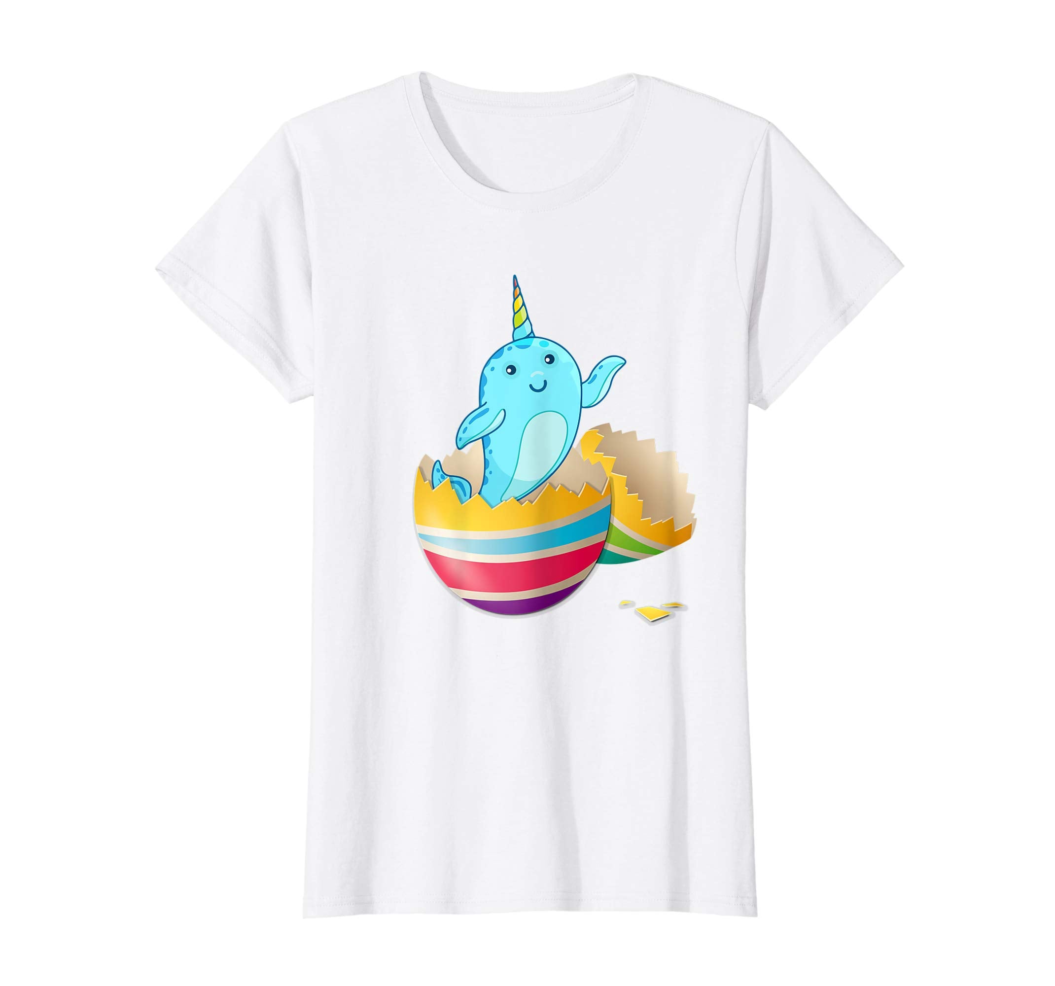Baby Narwhals Hatching From Easter Egg Easter Day Shirt