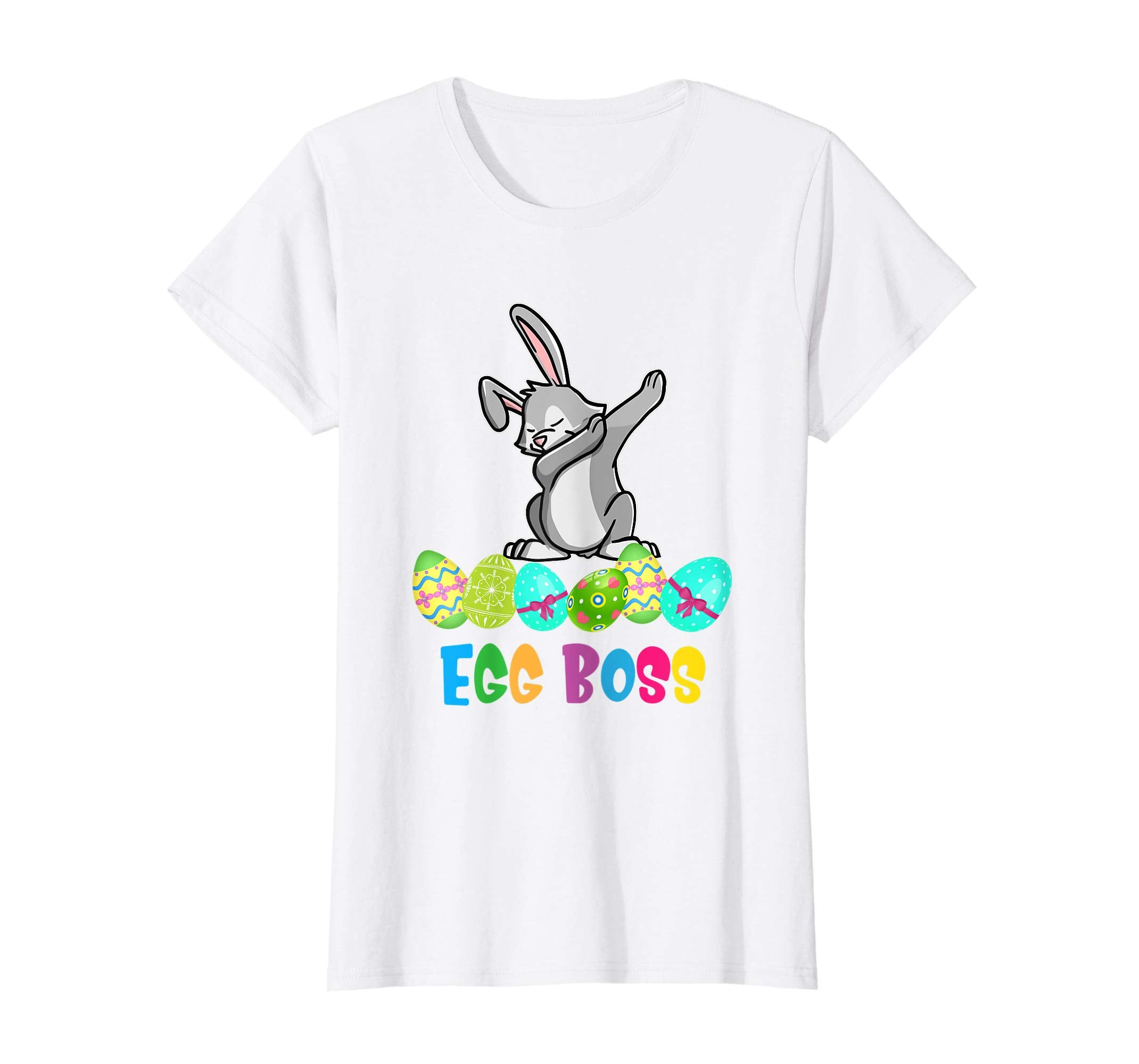 Dabbing Egg Boss Easter Bunny T Shirt For Kids Toddlers Boys