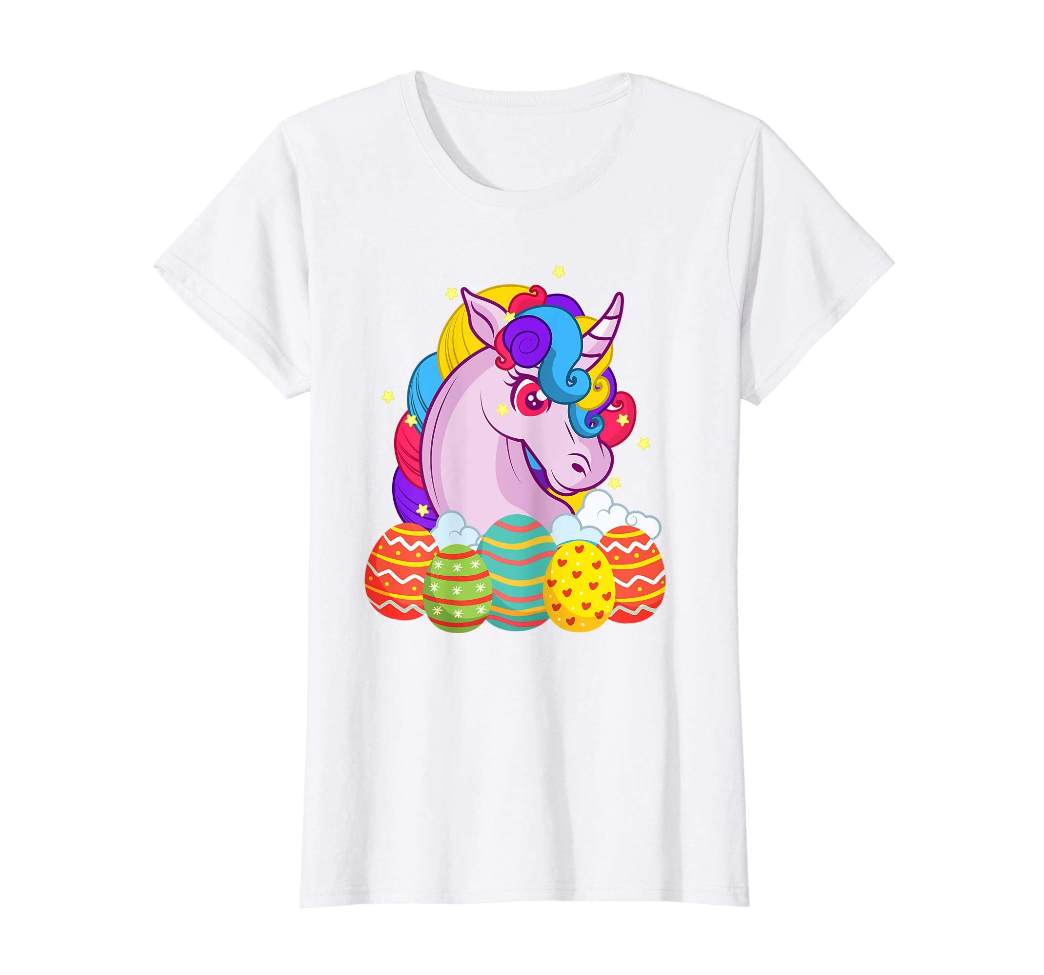 Cute Unicorn Easter Egg T-Shirt Gifts for Mom Daughter