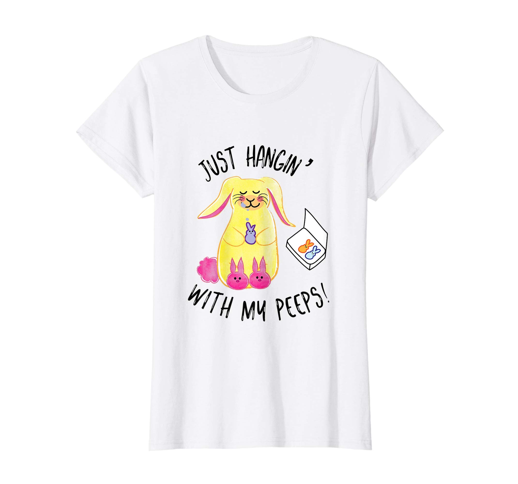 Just Hangin' With My Peeps Easter Shirt Fun Festive Tee