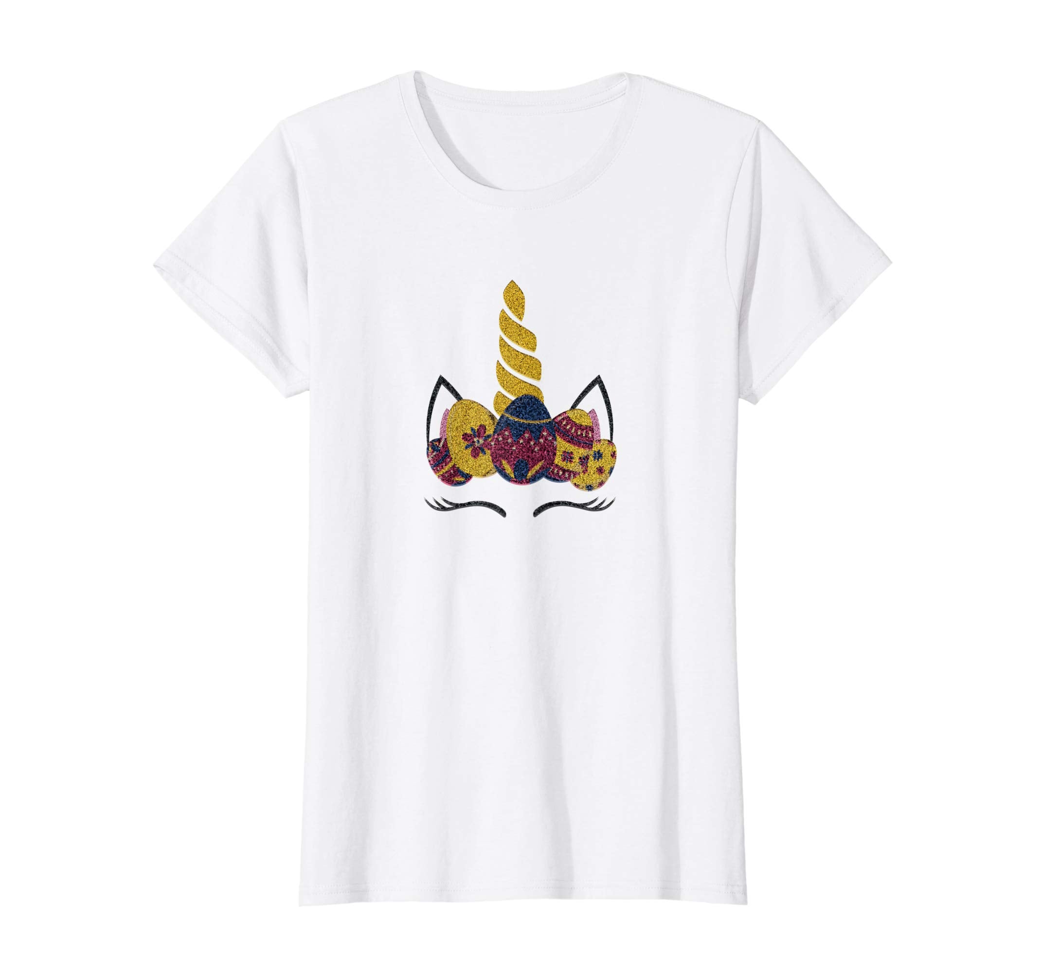 Unicorn Bunny Face Rabbit Eggs Easter Day Kids Gift Shirt