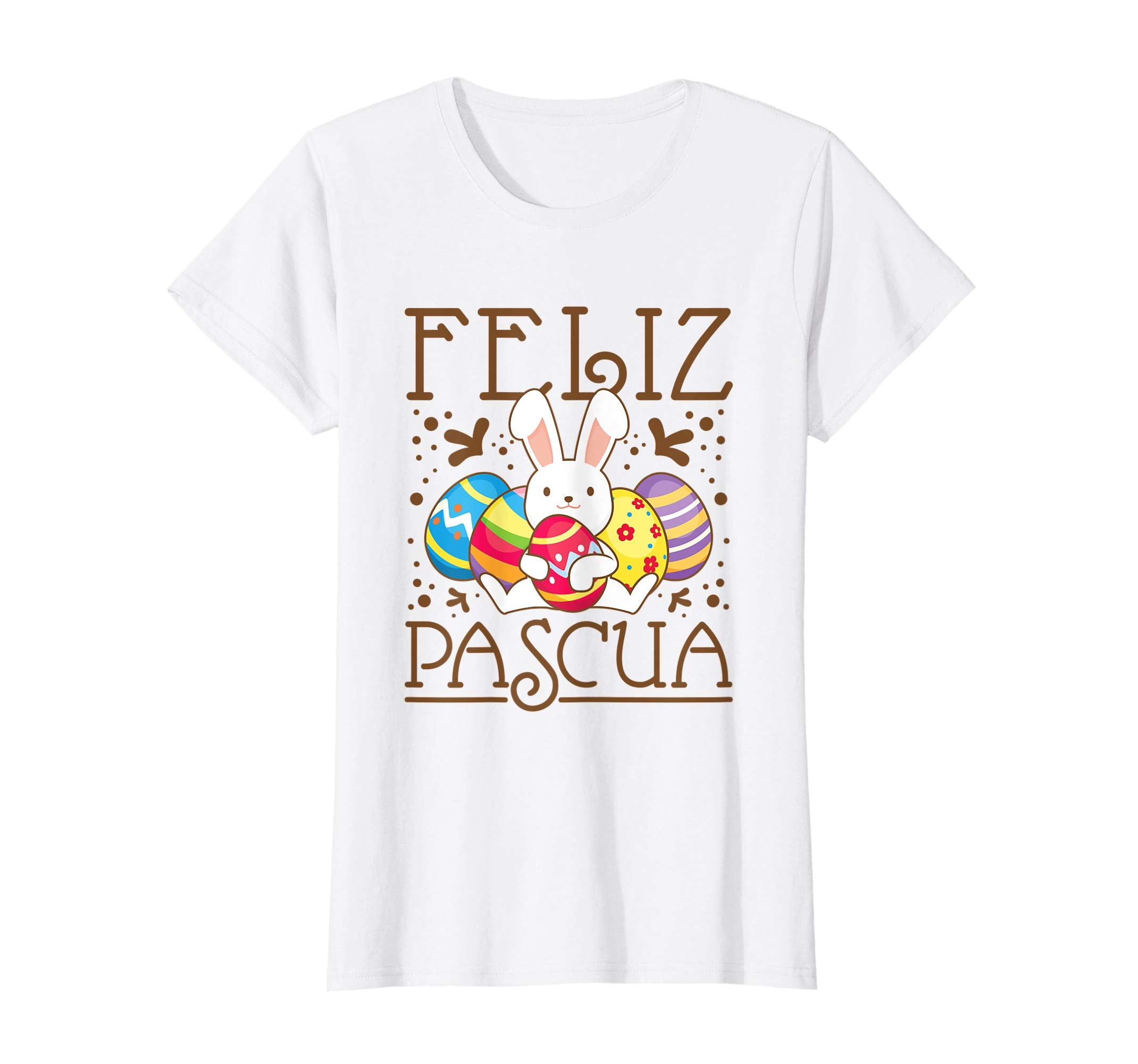 Spanish Easter T Shirt Feliz Pascua Kids Bunny Eggs