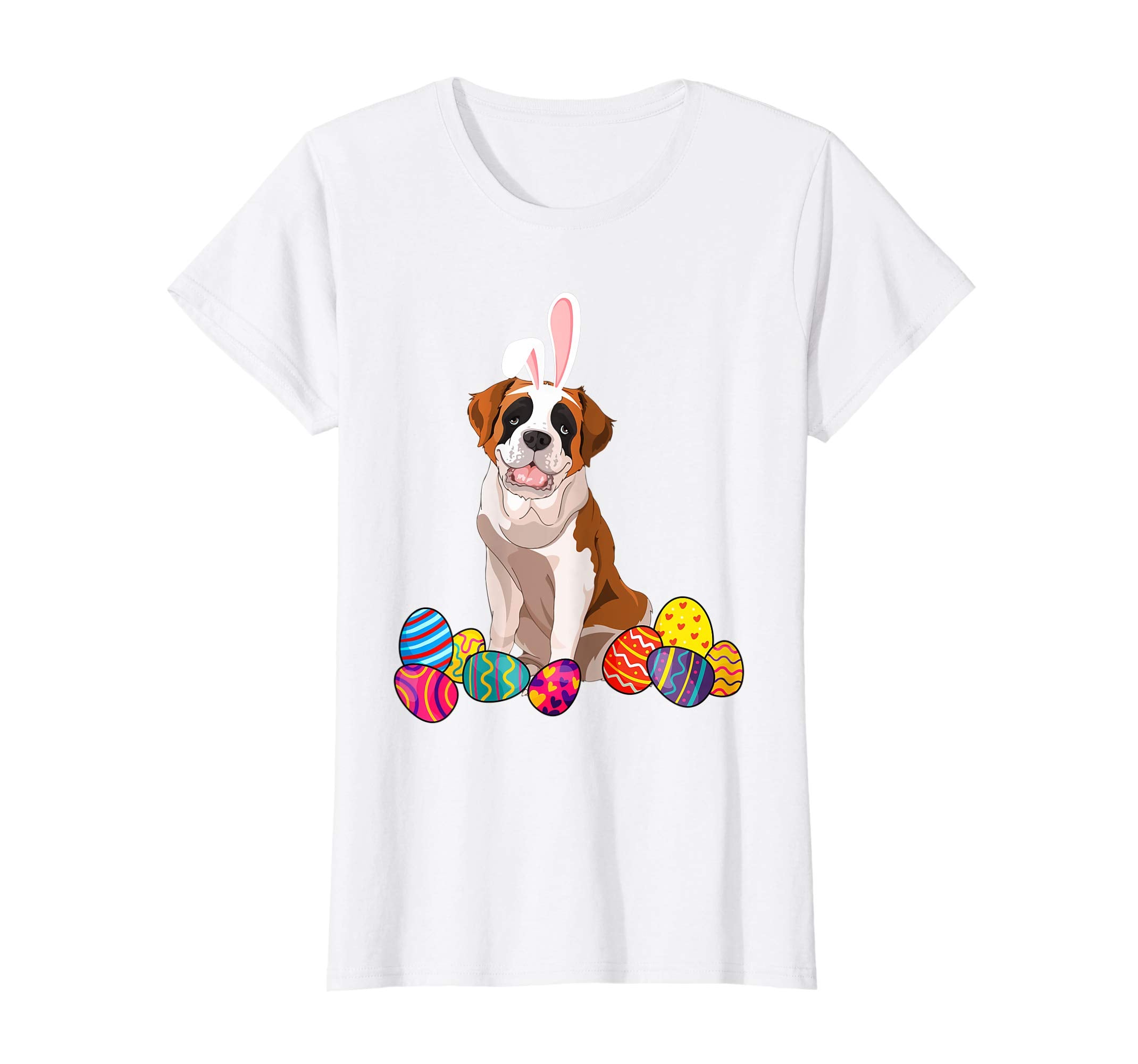 Saint Bernard Bunny Ear With Egg Easter Easter Day Shirt