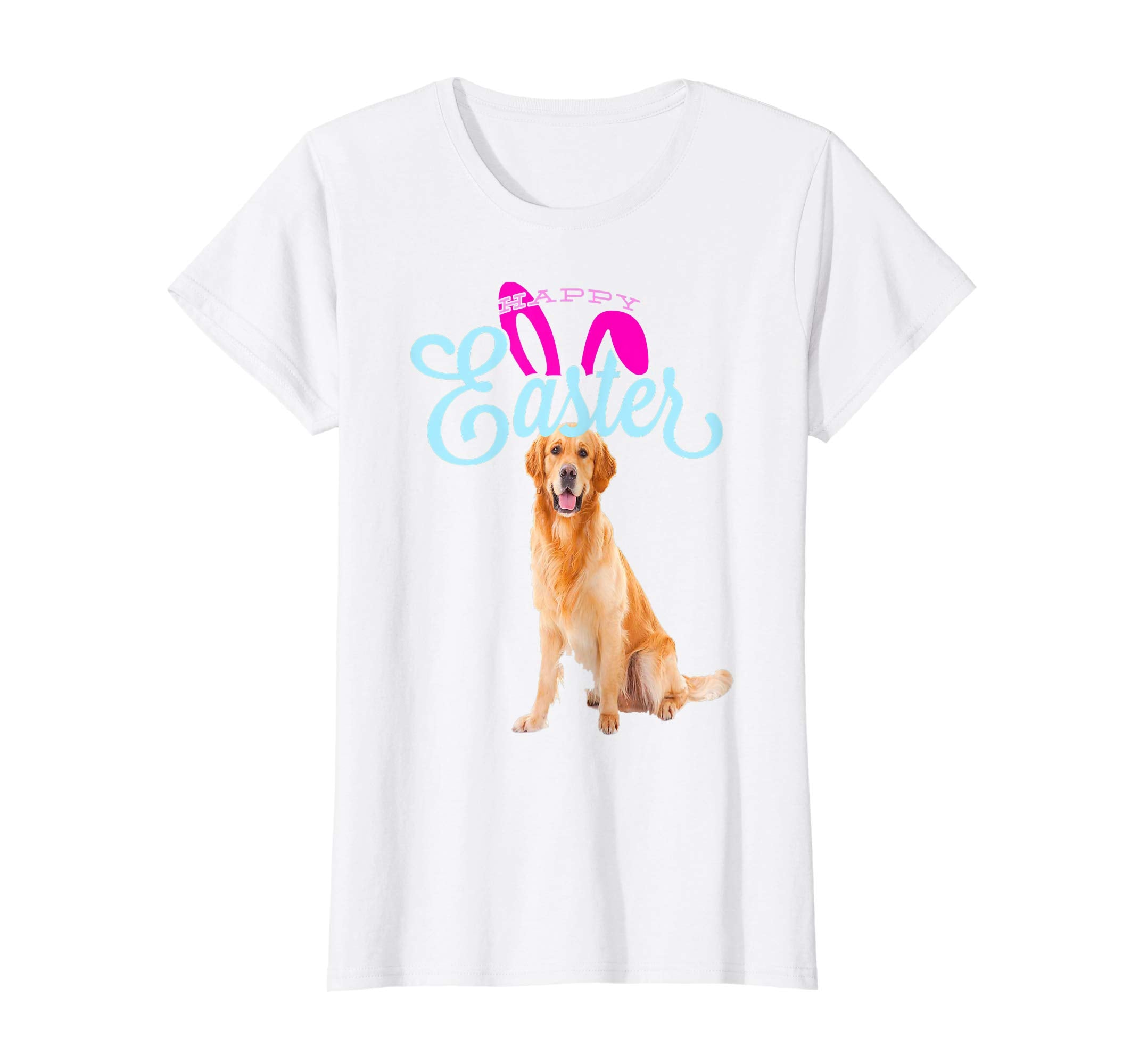 Easter Bunny Golden Retriever Tshirt Dog Men Women Gift