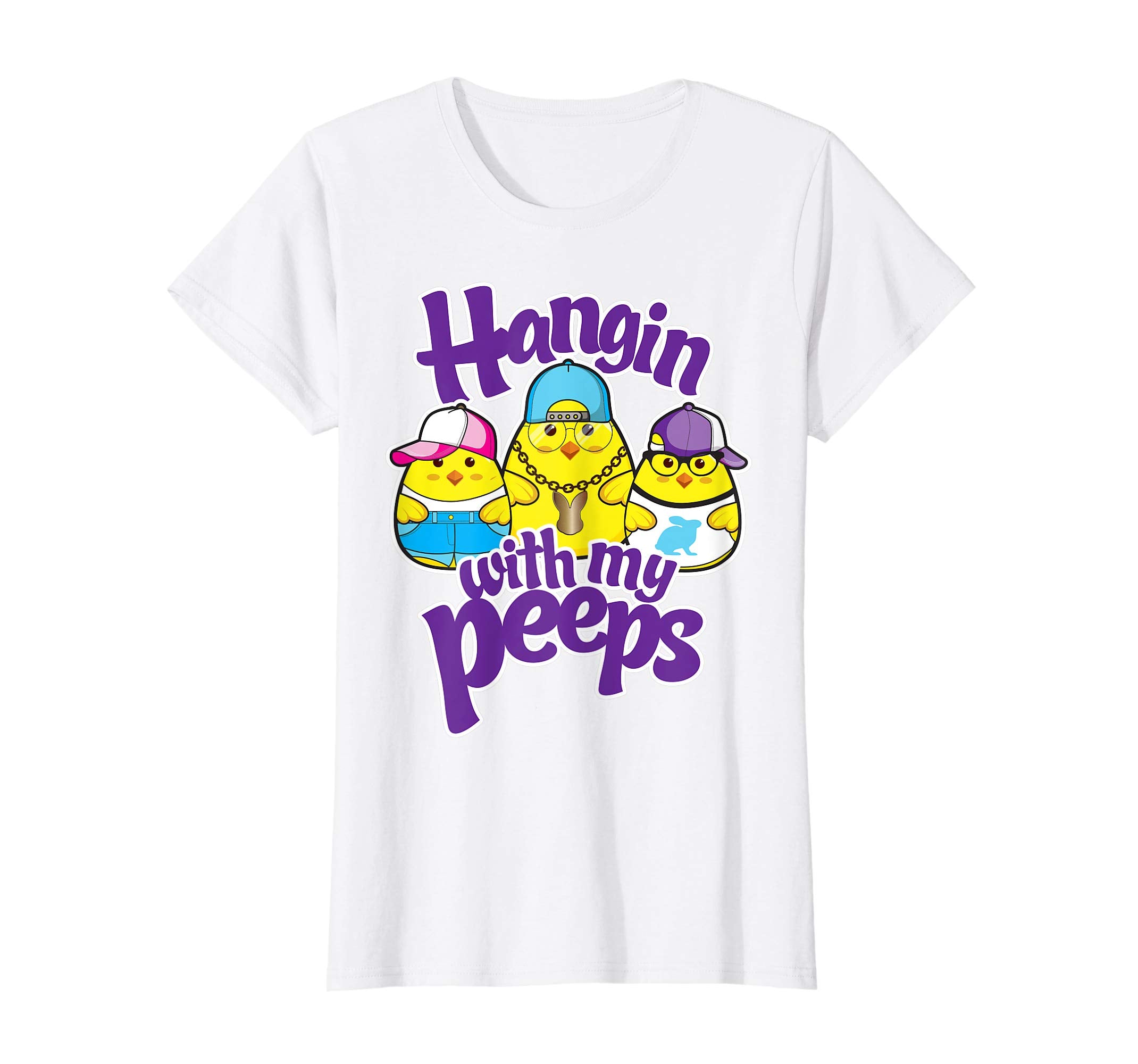 Girls Hanging with my peeps shirt Easter Egg Hunt Tshirt Tee